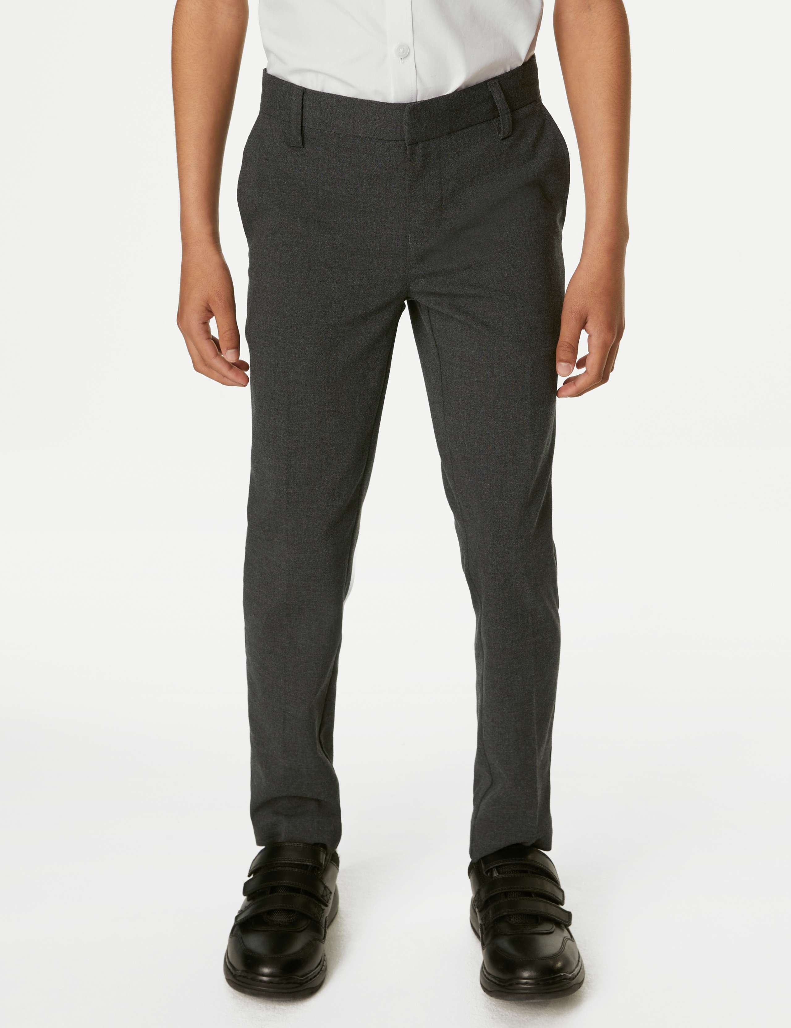 Boys' Skinny Leg School Trousers (2-18 Yrs) 3 of 5