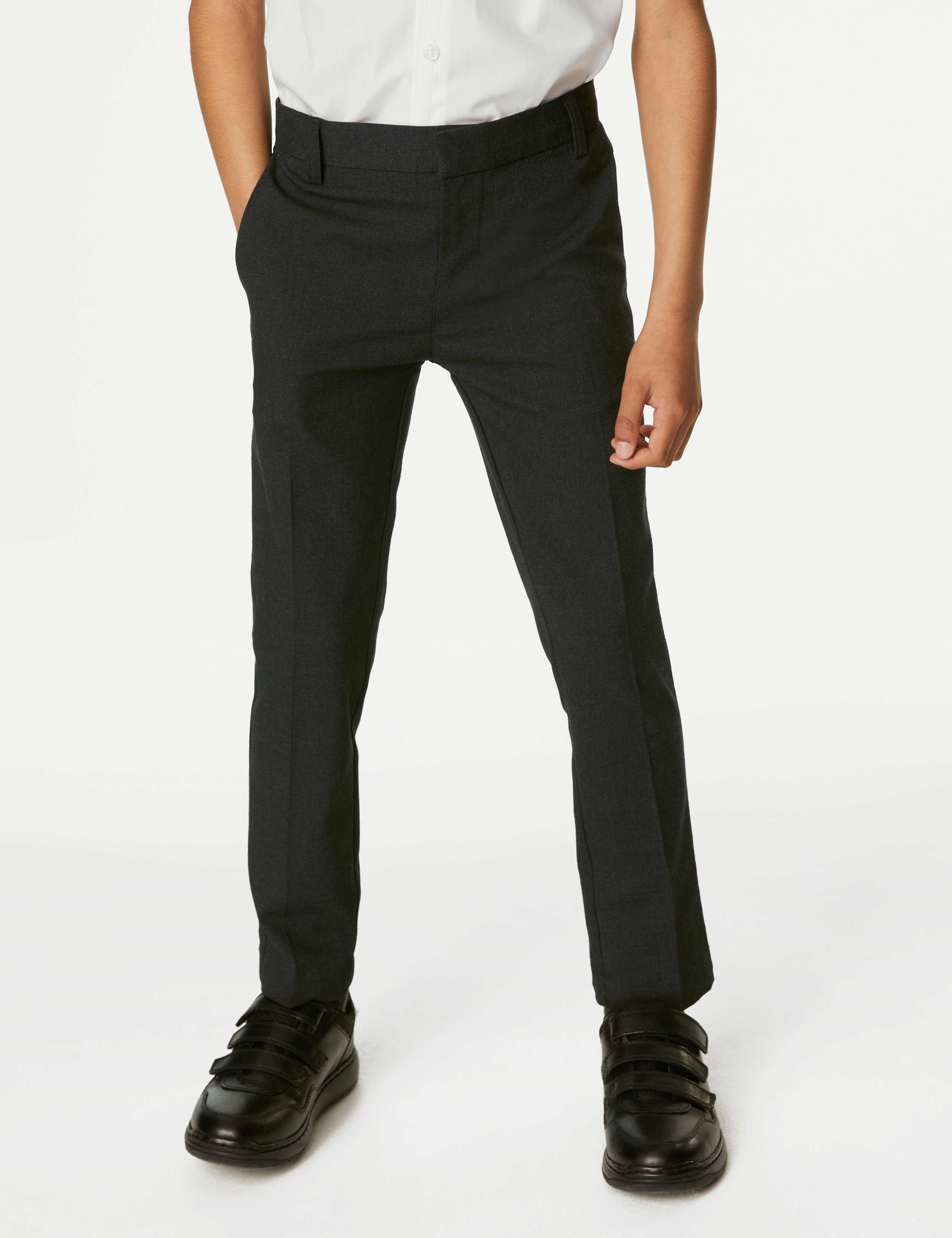 Boys' Skinny Leg School Trousers (2-18 Yrs) 3 of 5