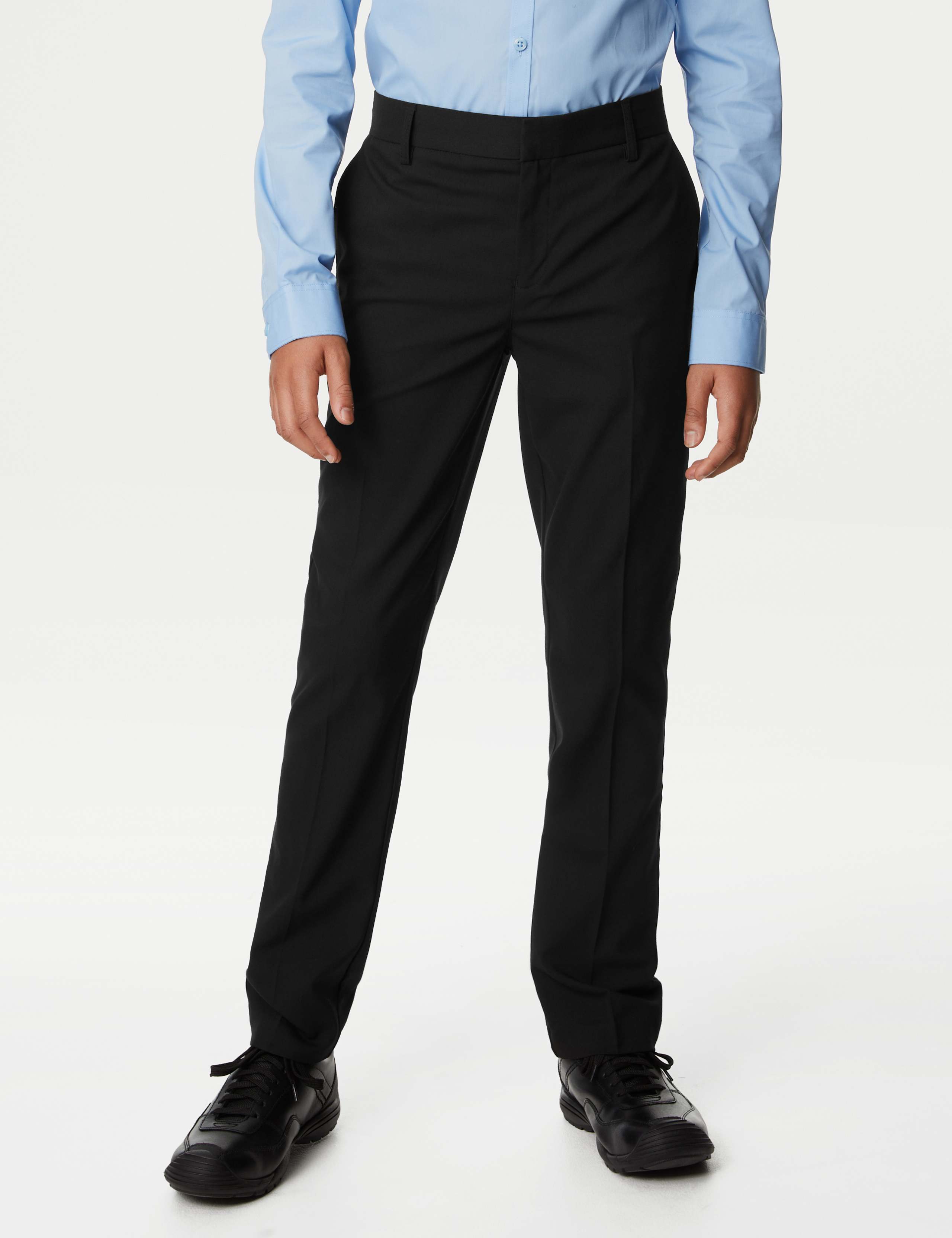 Boys' Skinny Leg Slim Waist School Trousers (2-18 Yrs) 3 of 5