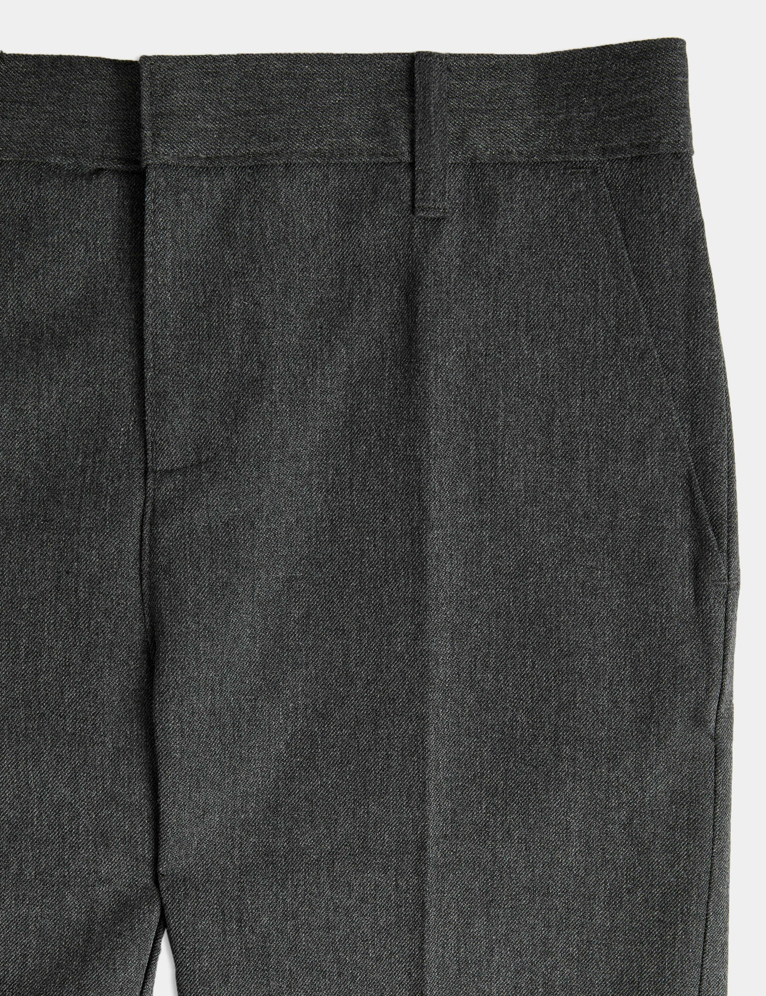 2pk Boys' Slim Leg Longer Length School Trousers (2-18 Yrs) 2 of 2