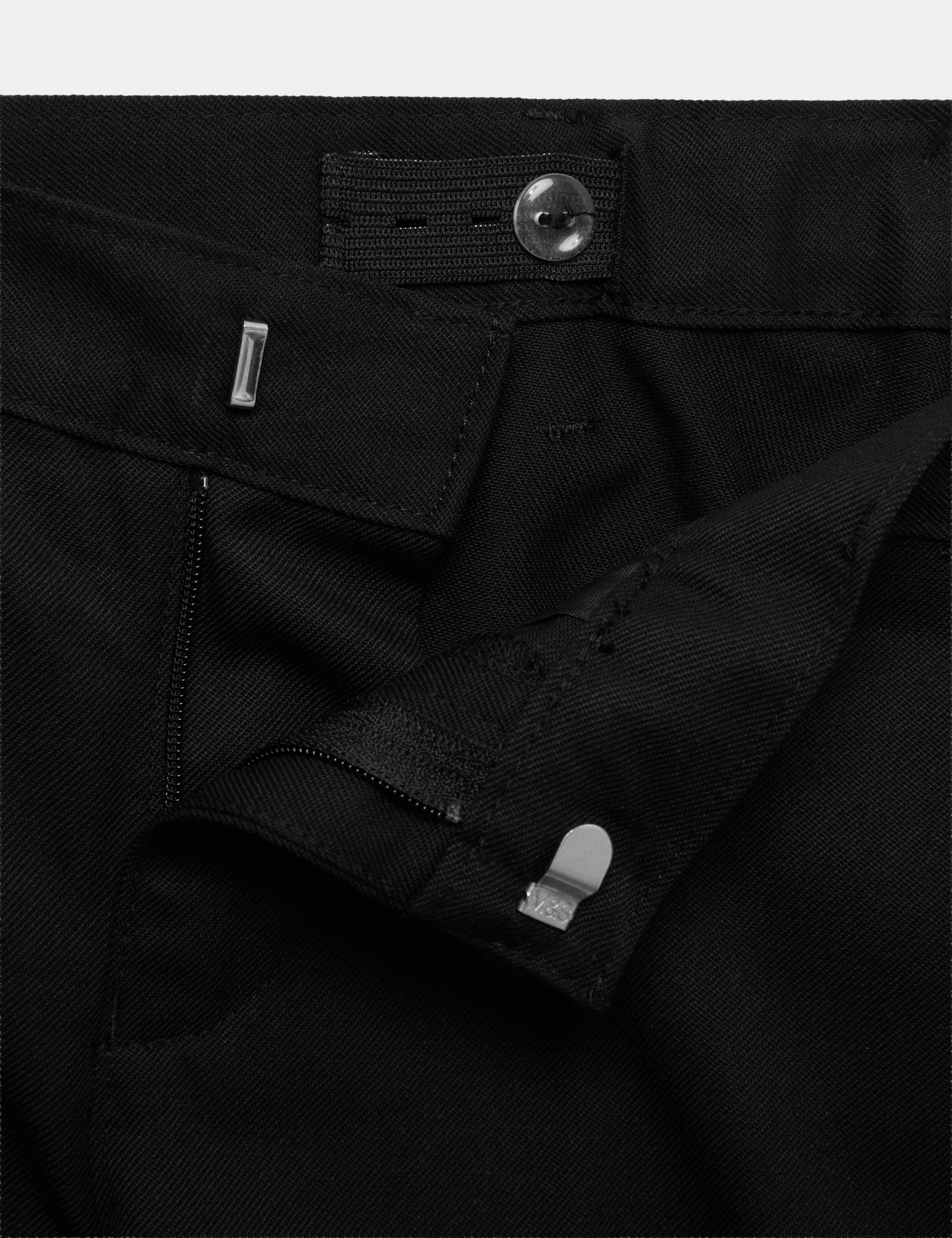2 Pack Boys' Regular Fit School Trousers (2-18 Yrs) 2 of 2