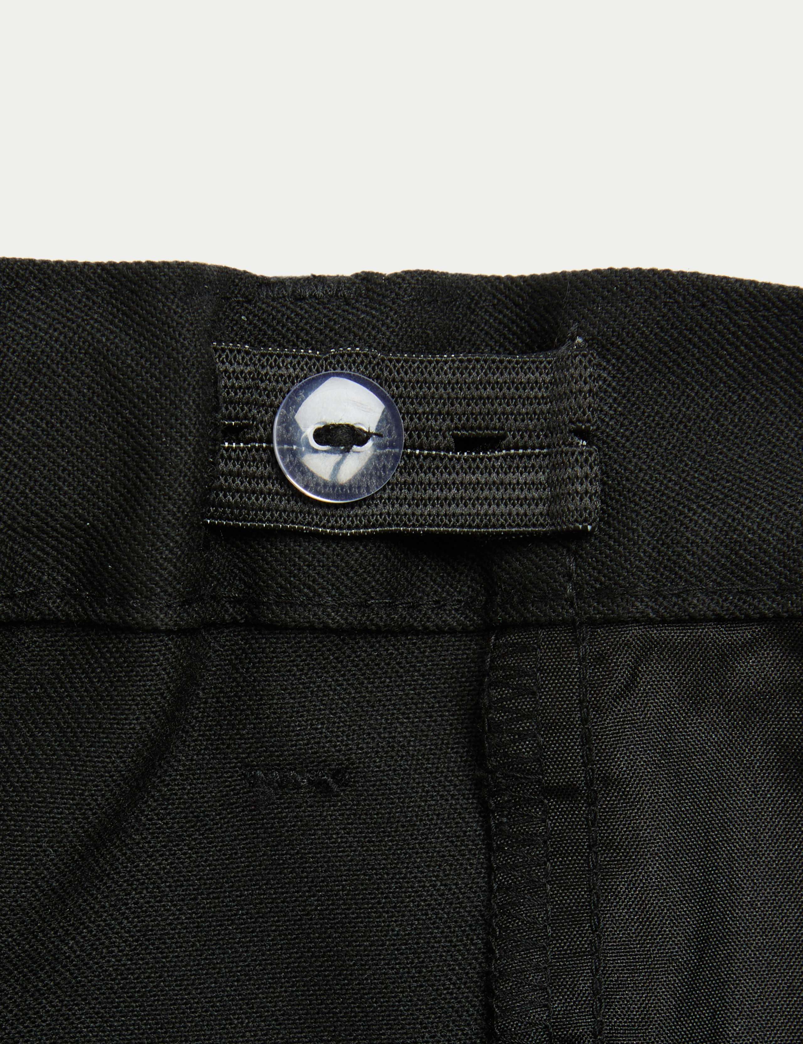 2 Pack Boys' Slim Fit Slim Leg School Trousers 2 of 2