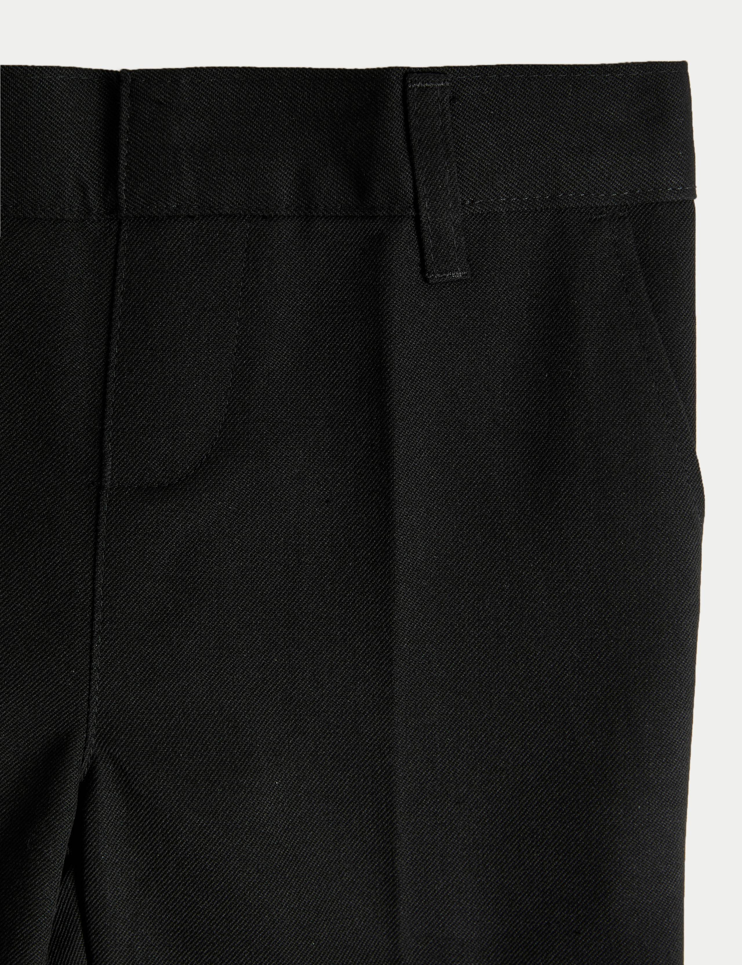 2 Pack Boys' Slim Leg School Trousers (2-18 Yrs) 2 of 2