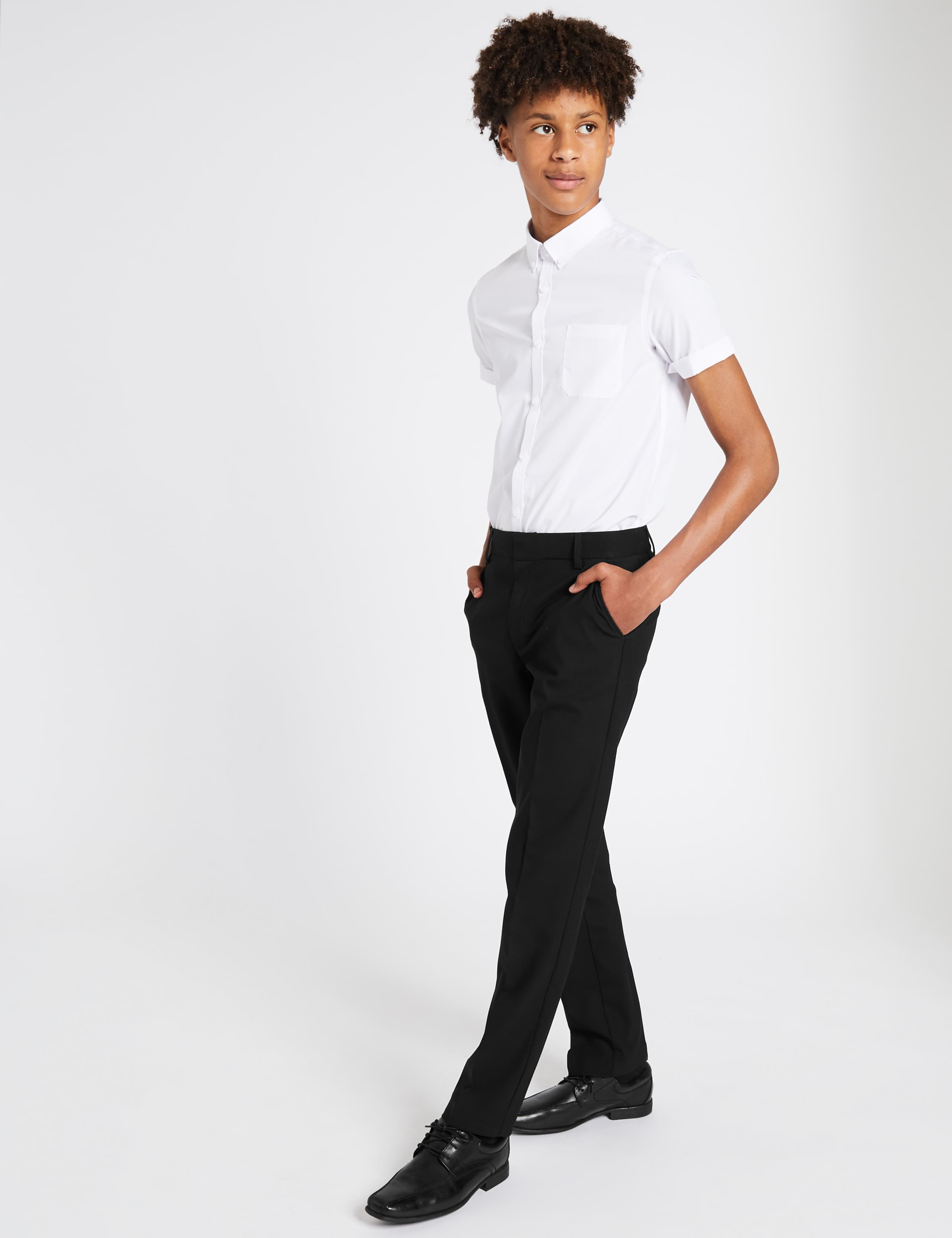 Senior Boys' Slim Fit School Trousers 1 of 7