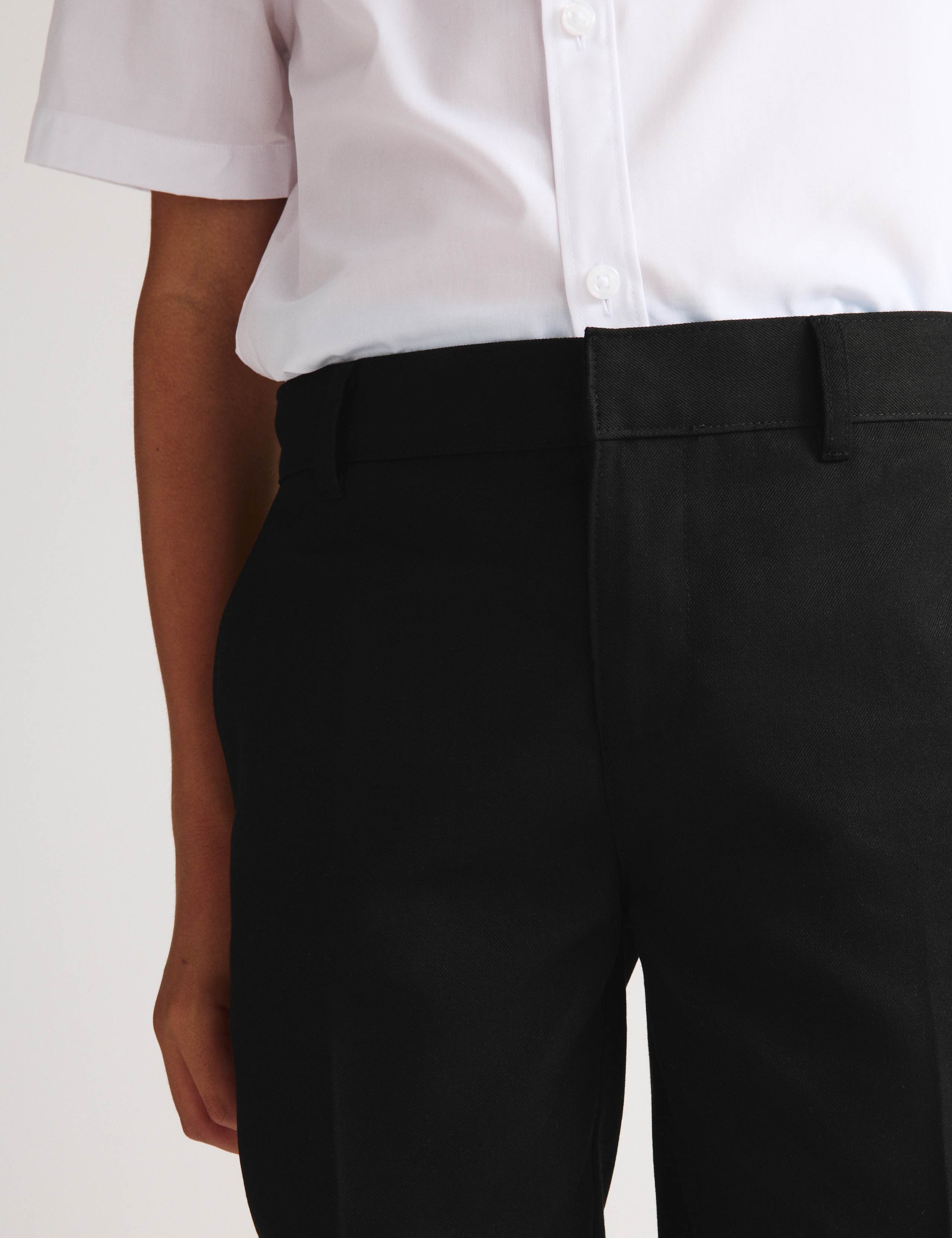 2 Pack Boys' Skinny Leg School Trousers (2-18 Yrs) 4 of 7