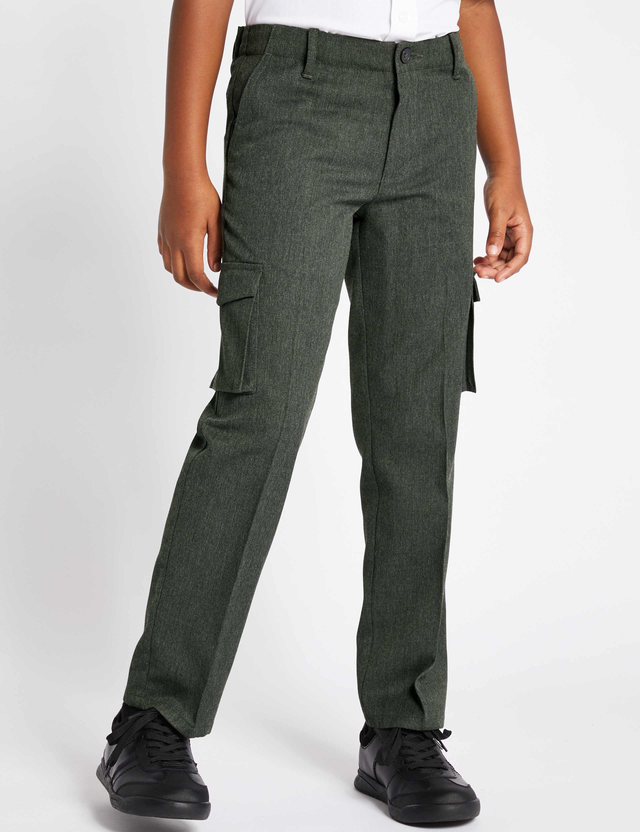 Boys' Slim Leg Cargo Trousers 2 of 3