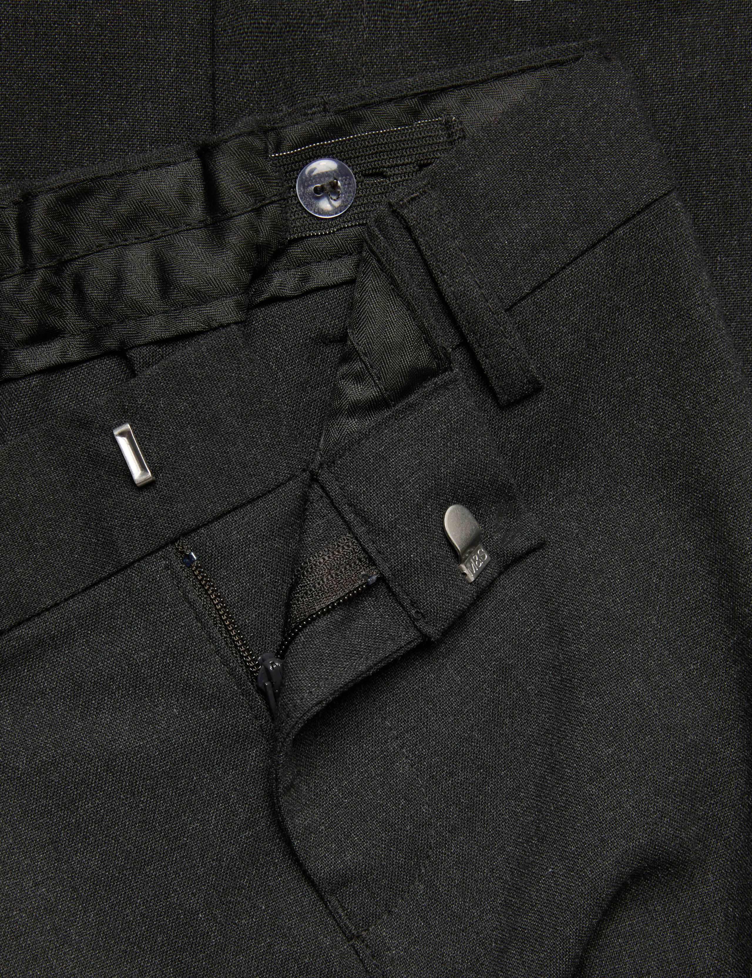 2 Pack Boys' Super Skinny Leg School Trousers (2-18 Yrs) 2 of 2