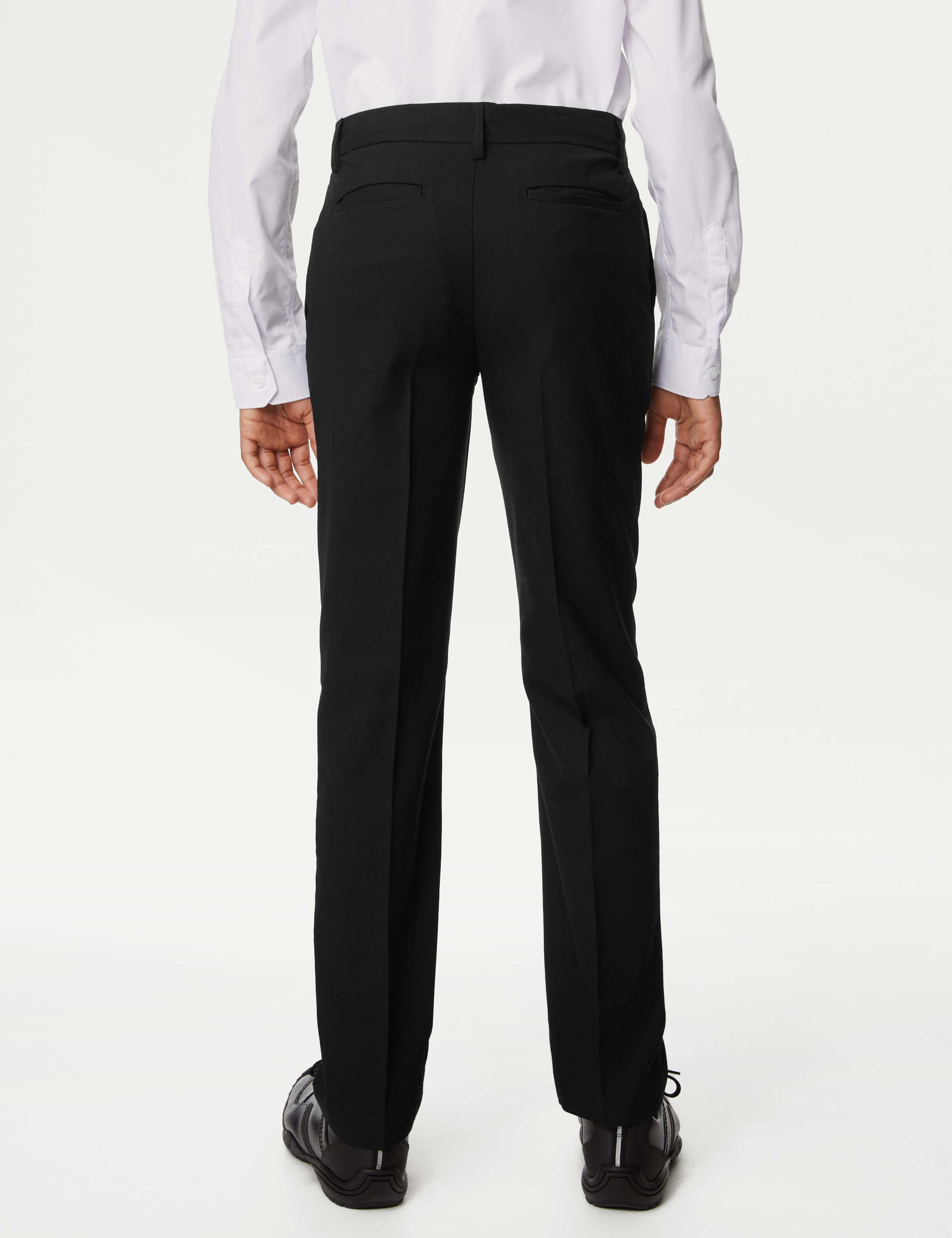 Boys' Slim Leg Longer Length School Trousers (2-18 Yrs) 4 of 5