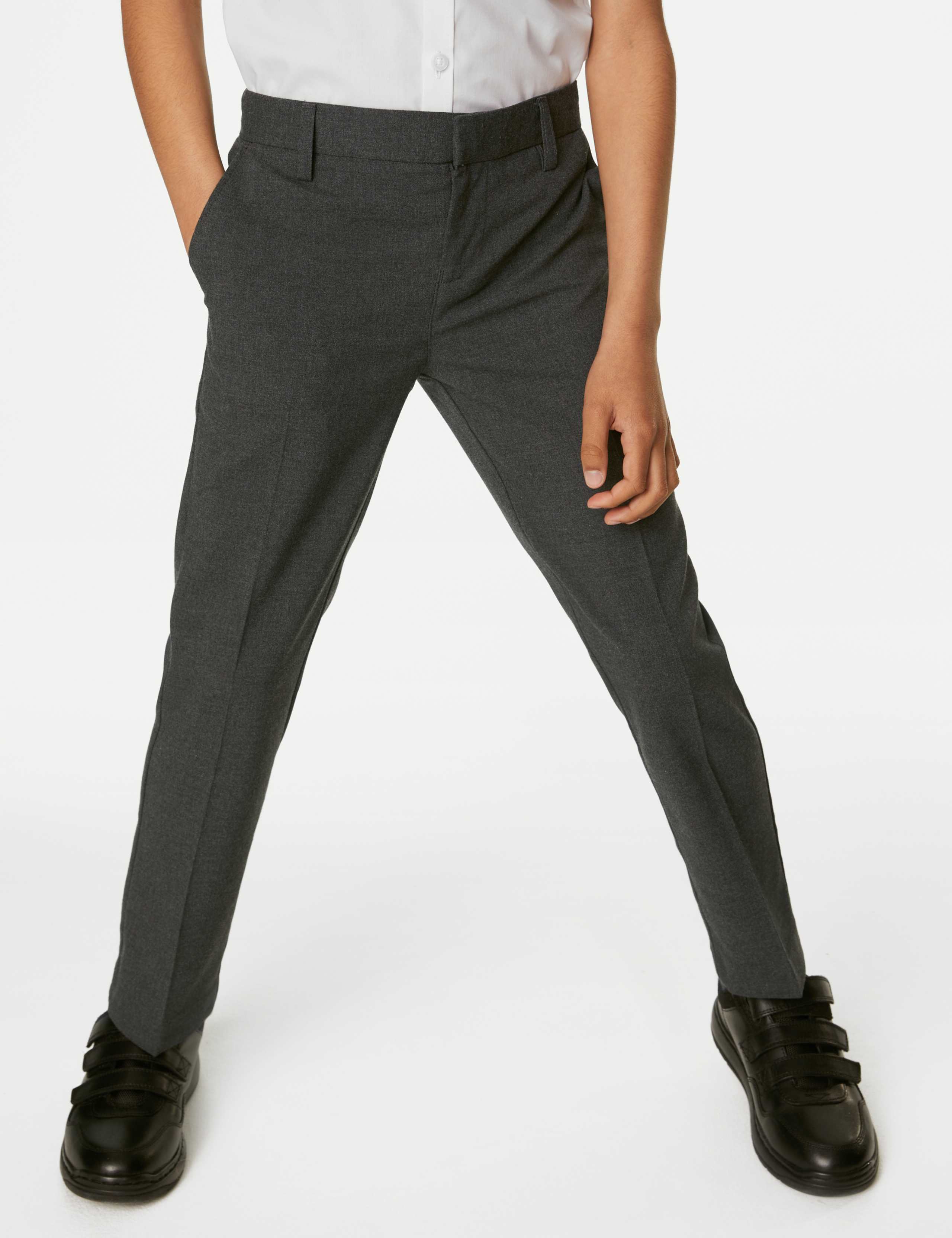 Boys’ Slim Leg School Trousers (2-18 Yrs) 3 of 6