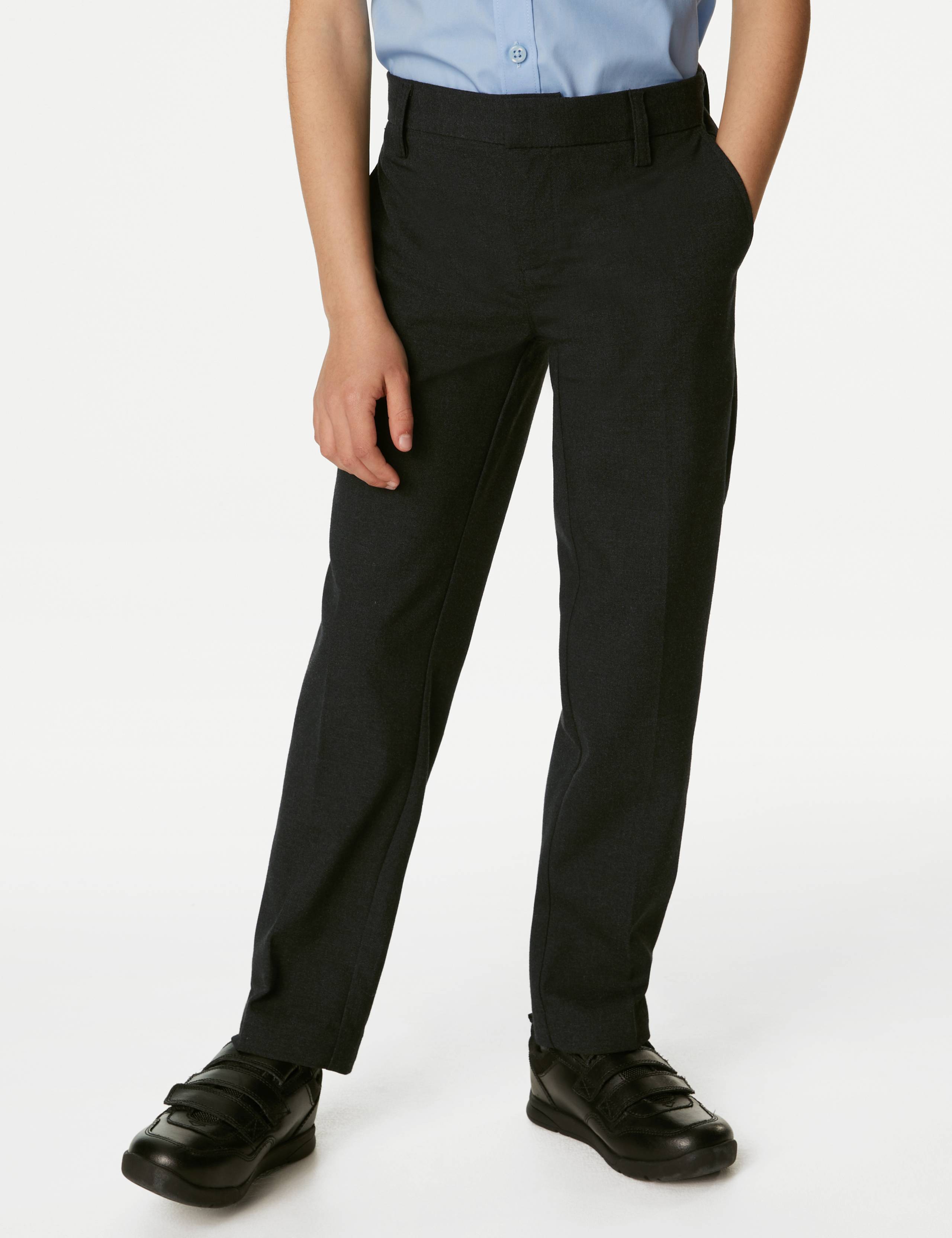 Boys’ Slim Leg School Trousers (2-18 Yrs) 3 of 5