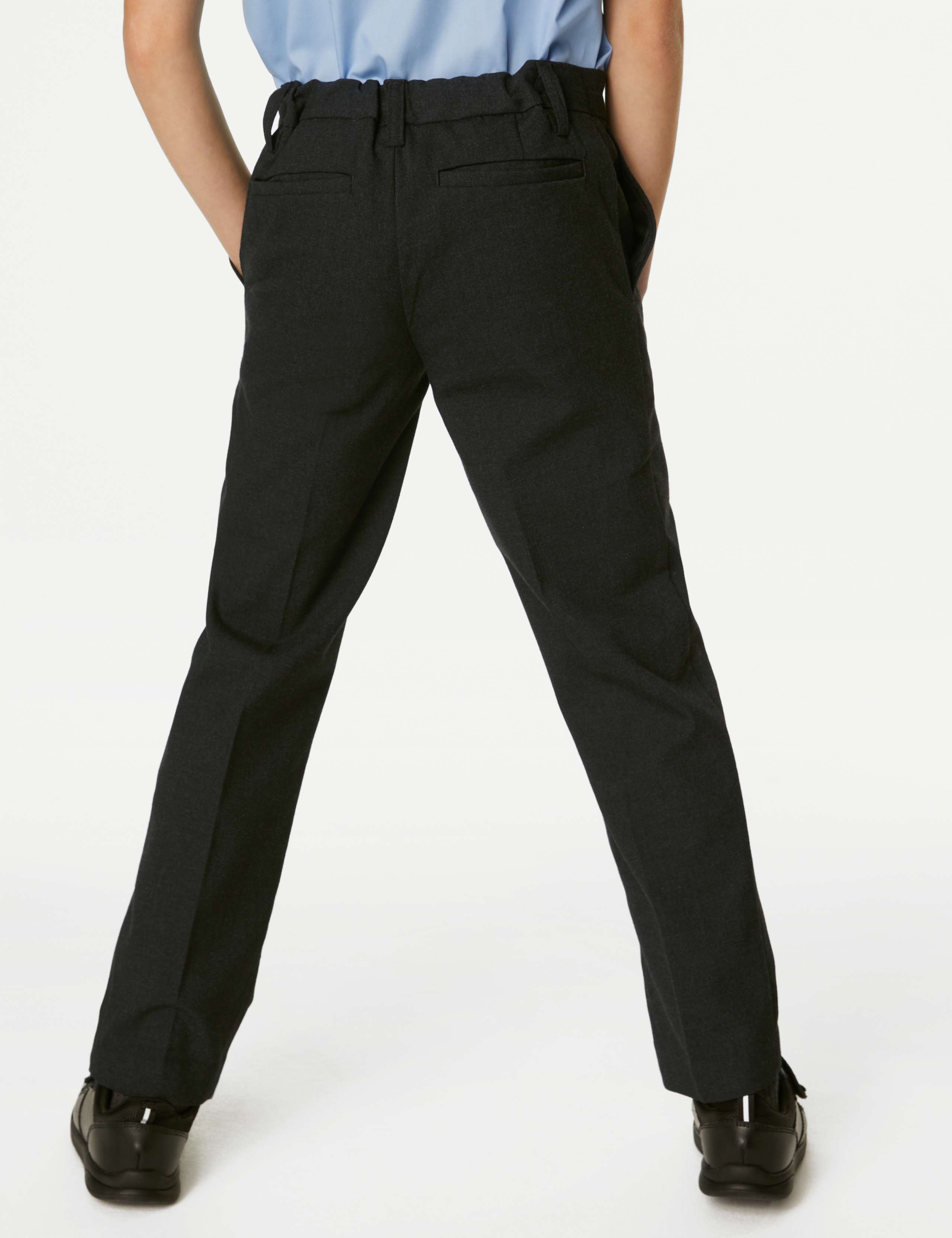 Boys’ Slim Leg School Trousers (2-18 Yrs) 4 of 5