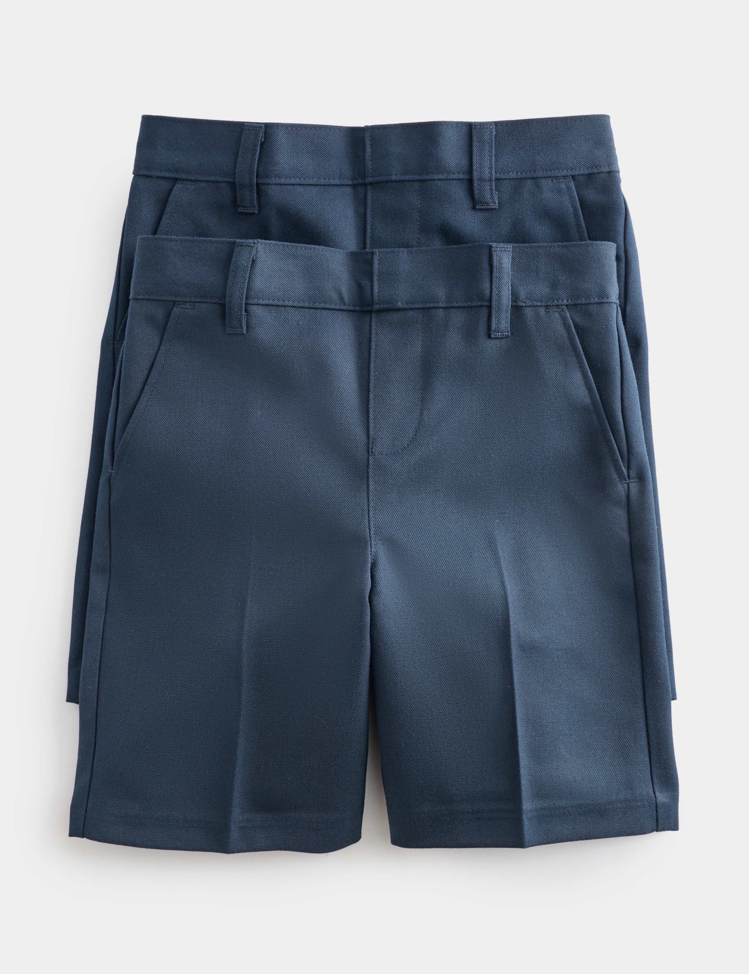 2 Pack Boys' Regular Leg School Shorts (2-15 Years) 1 of 2