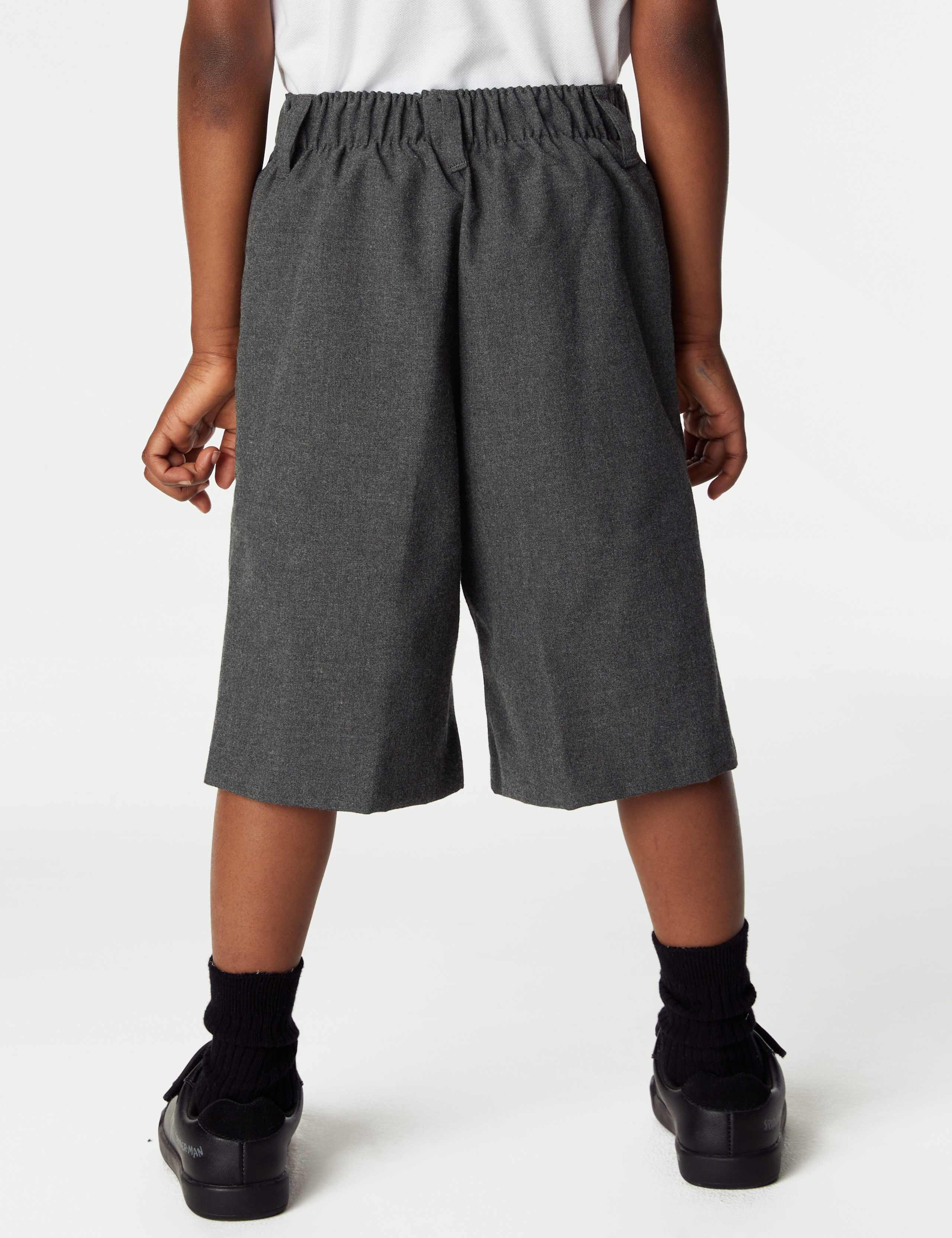 2 Pack Boys' Easy Dressing School Shorts (3-15 Yrs) 4 of 6