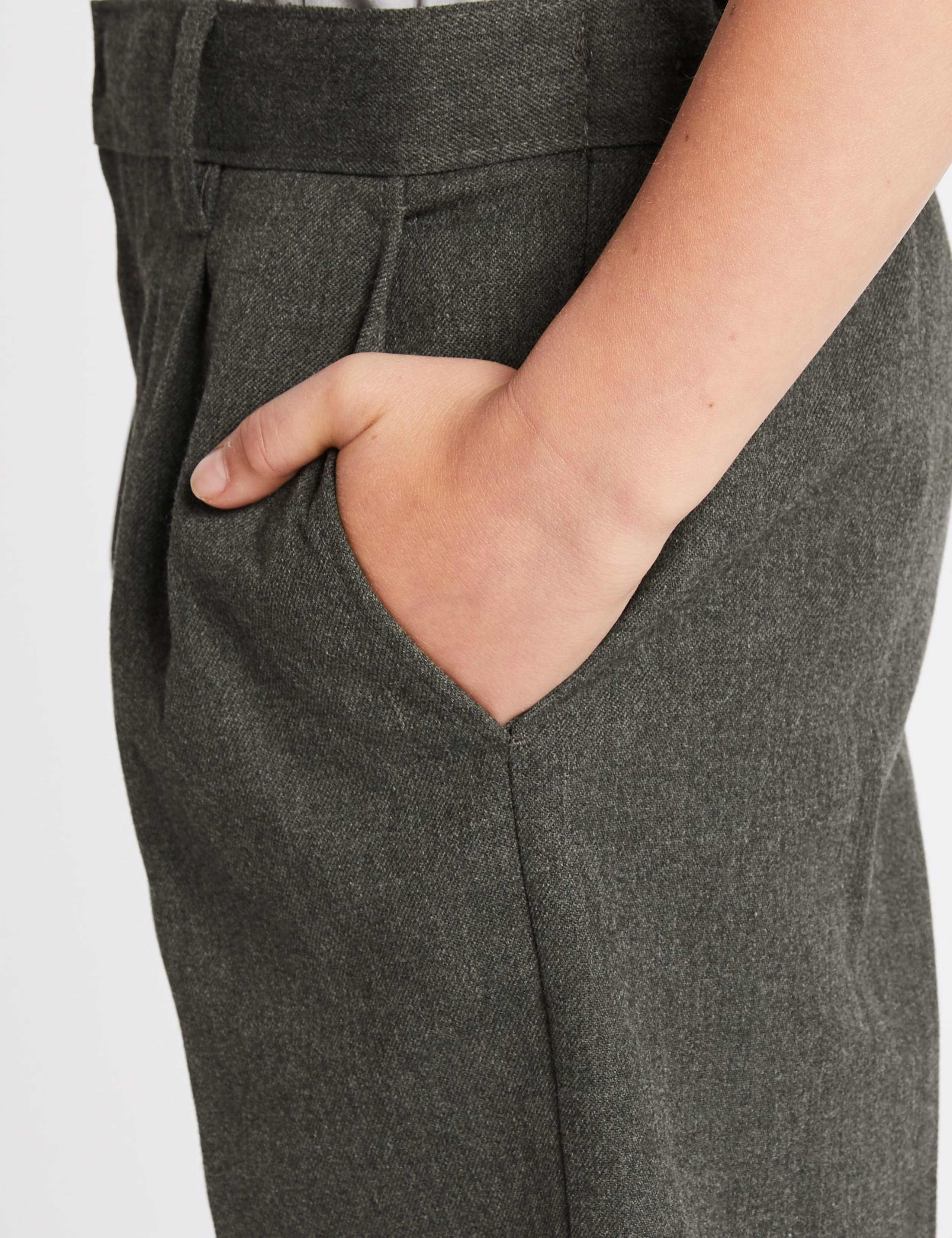 Boys' Regular Leg Pleat Front School Shorts (2-14 Yrs) 5 of 6
