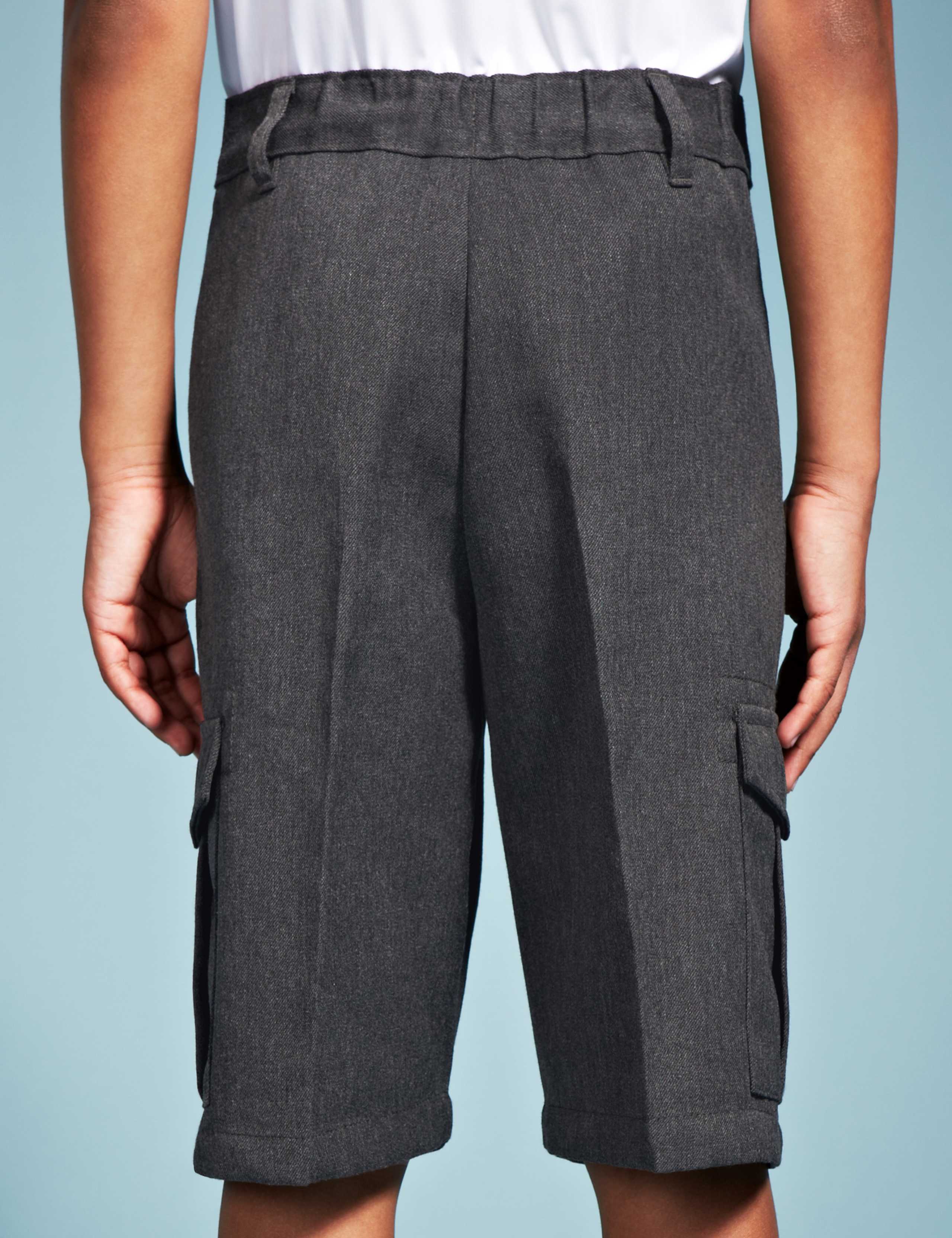 Boys' Crease Resistant Stain Resistance™ Cargo Shorts with Triple Action Stormwear™ 4 of 5