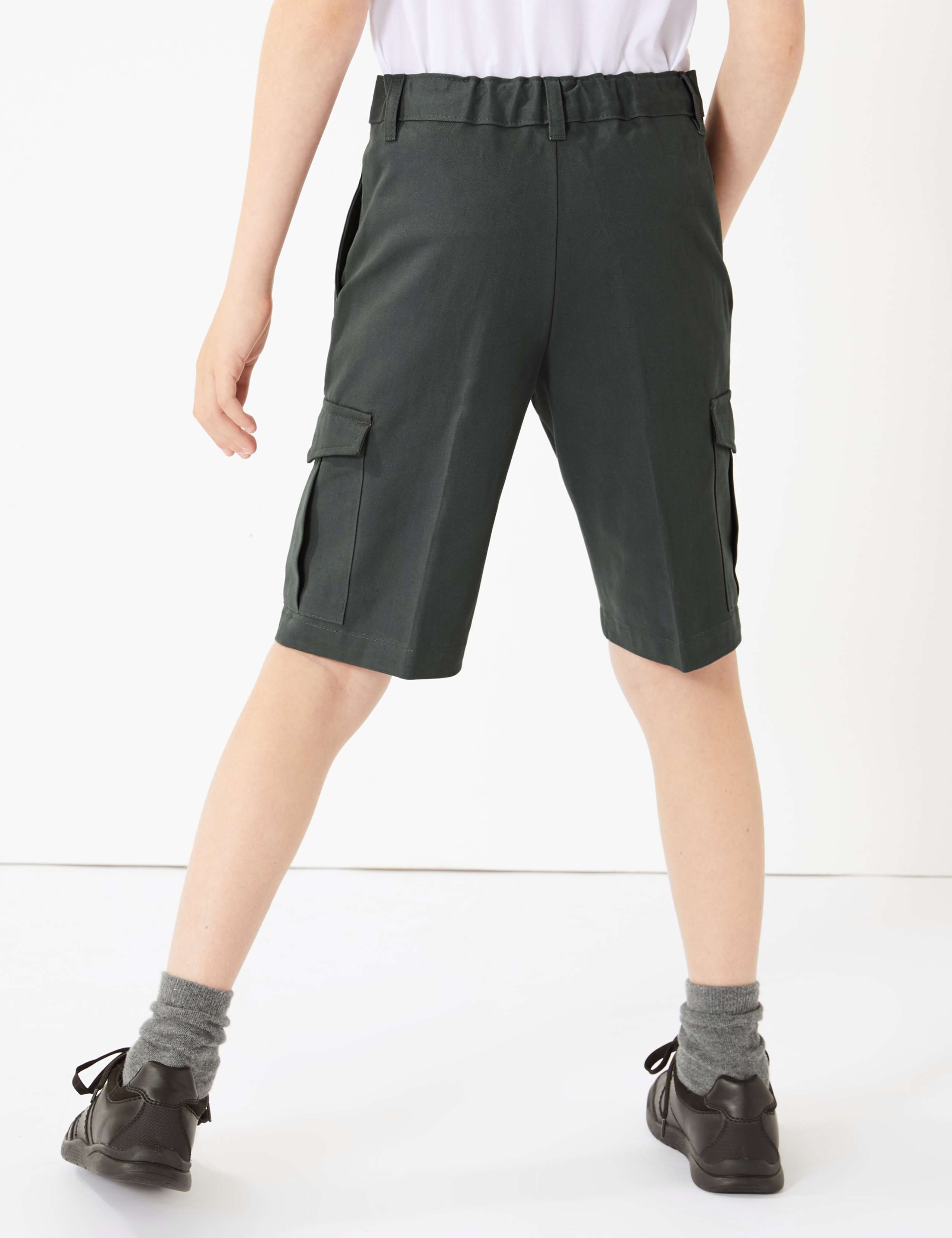 Boys' Pure Cotton Skin Kind™ School Shorts 4 of 5