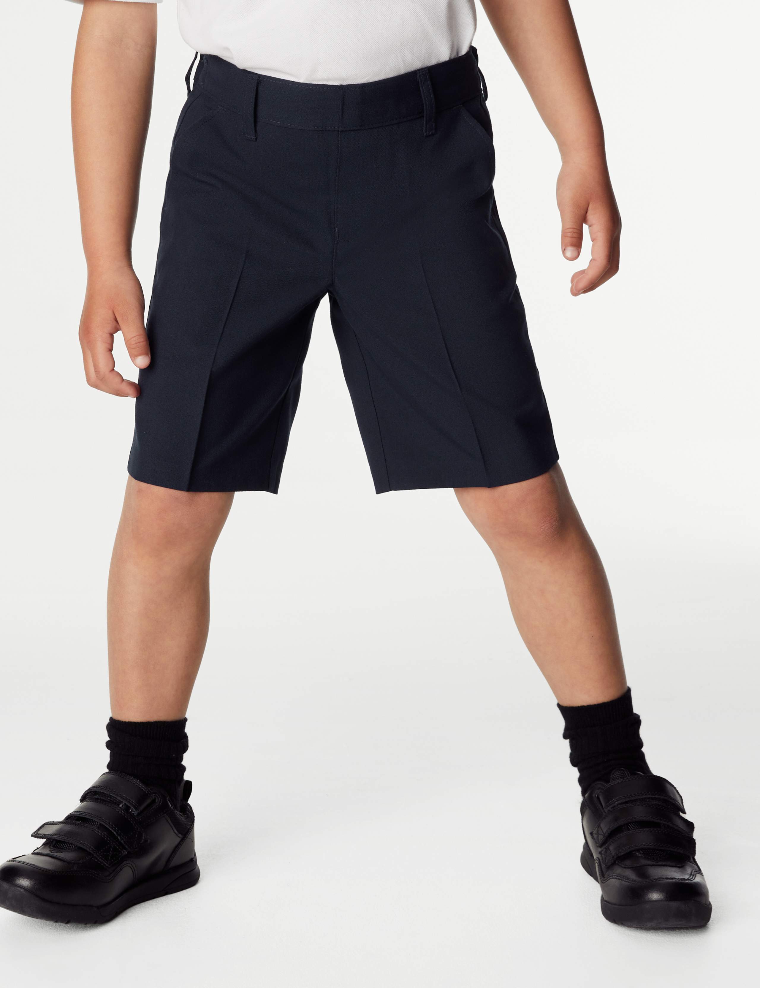 2pk Boys' Regular Leg School Shorts (2-14 Yrs) 4 of 4