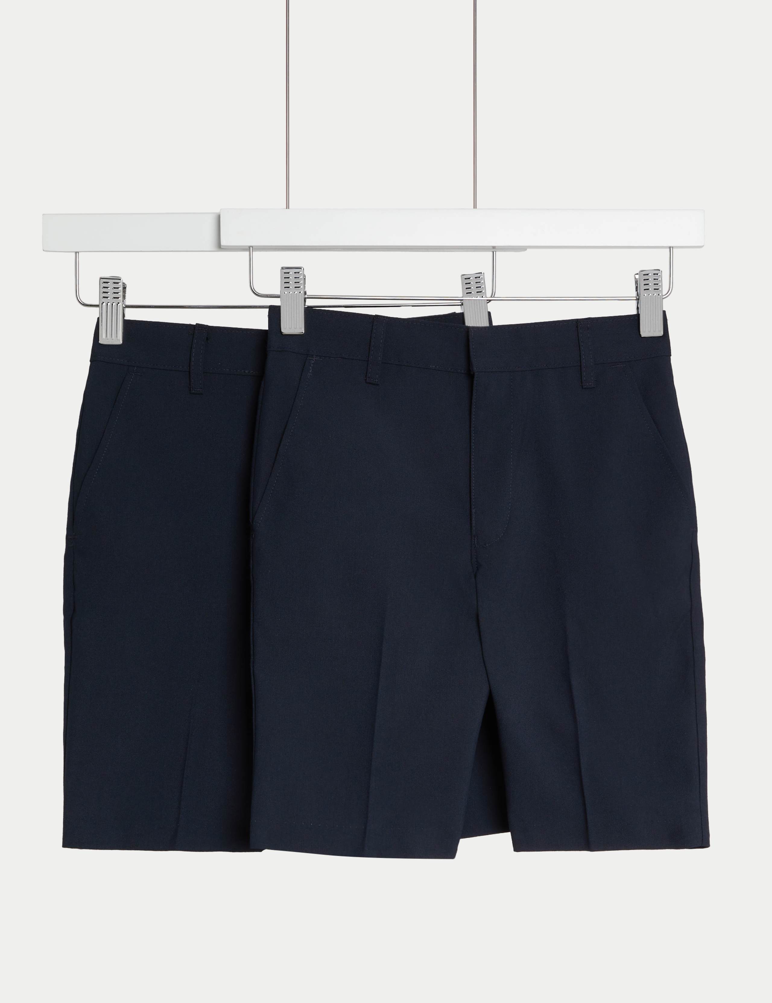 2pk Boys' Regular Leg School Shorts (2-14 Yrs) 2 of 4