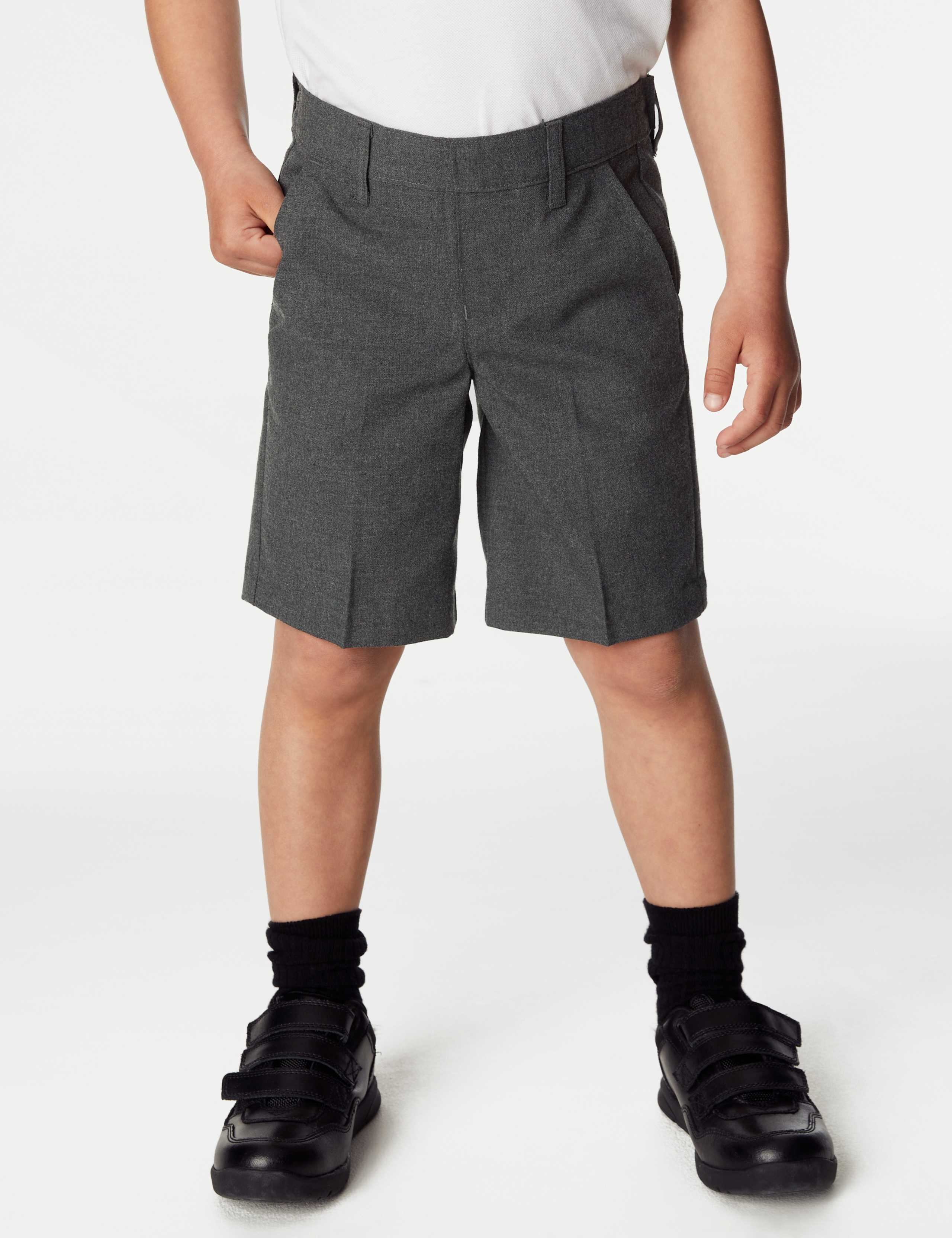2pk Boys' Regular Leg School Shorts (2-14 Yrs) 3 of 4