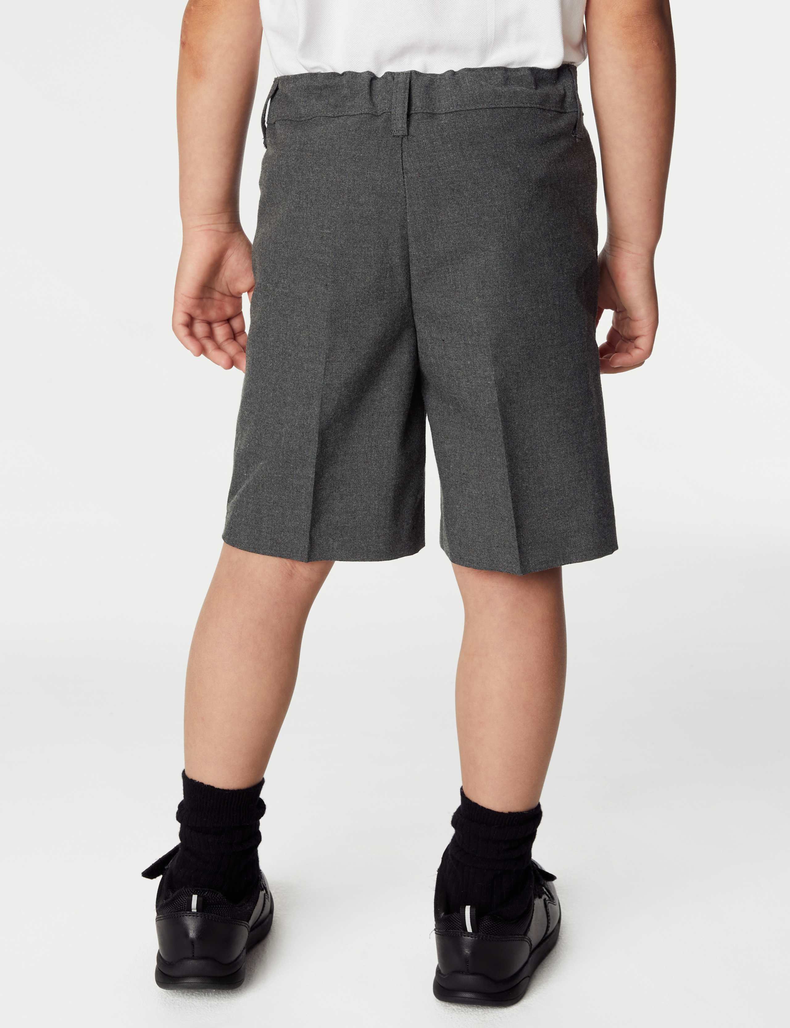 2pk Boys' Regular Leg School Shorts (2-14 Yrs) 4 of 4