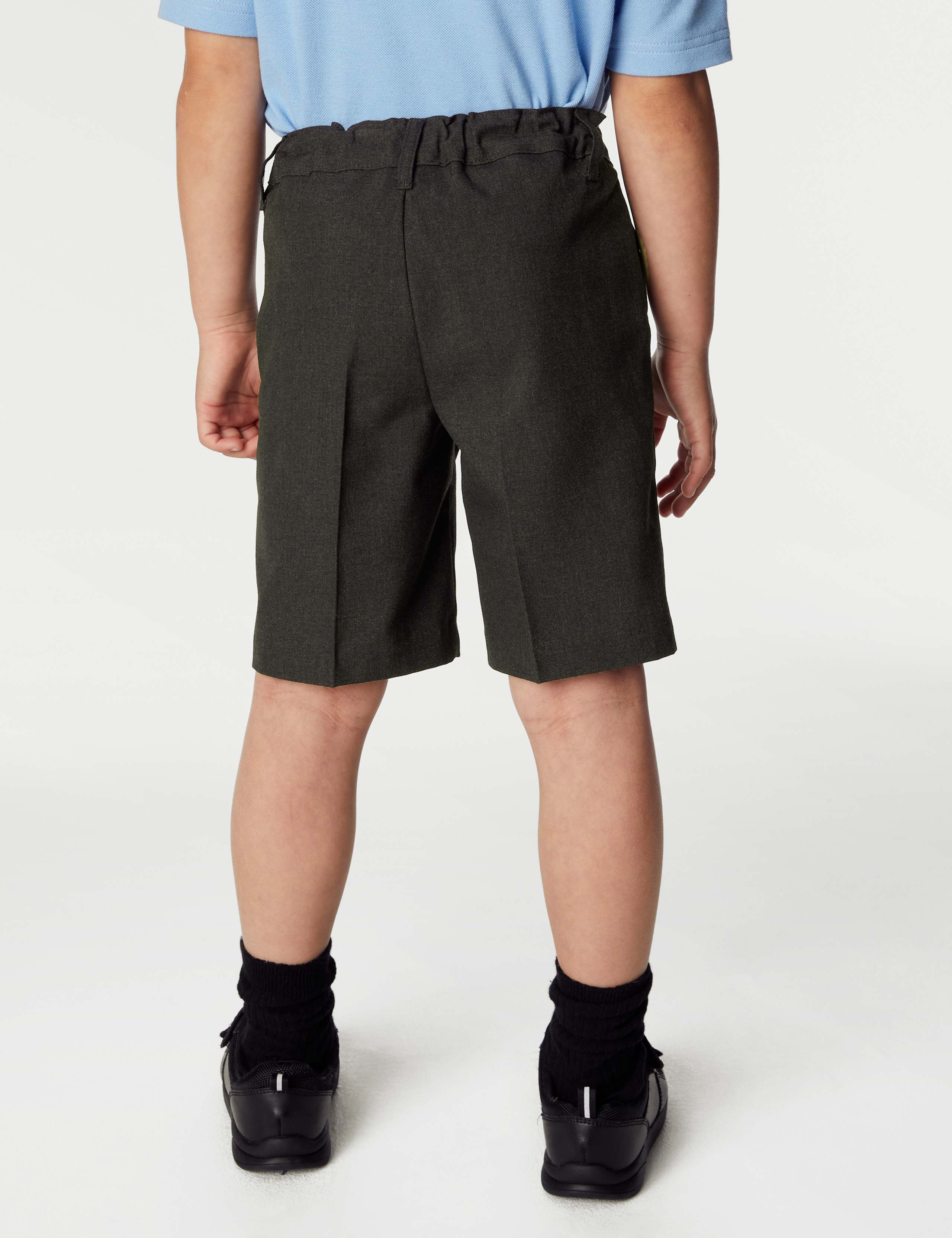 2pk Boys' Regular Leg School Shorts (2-14 Yrs) 4 of 4