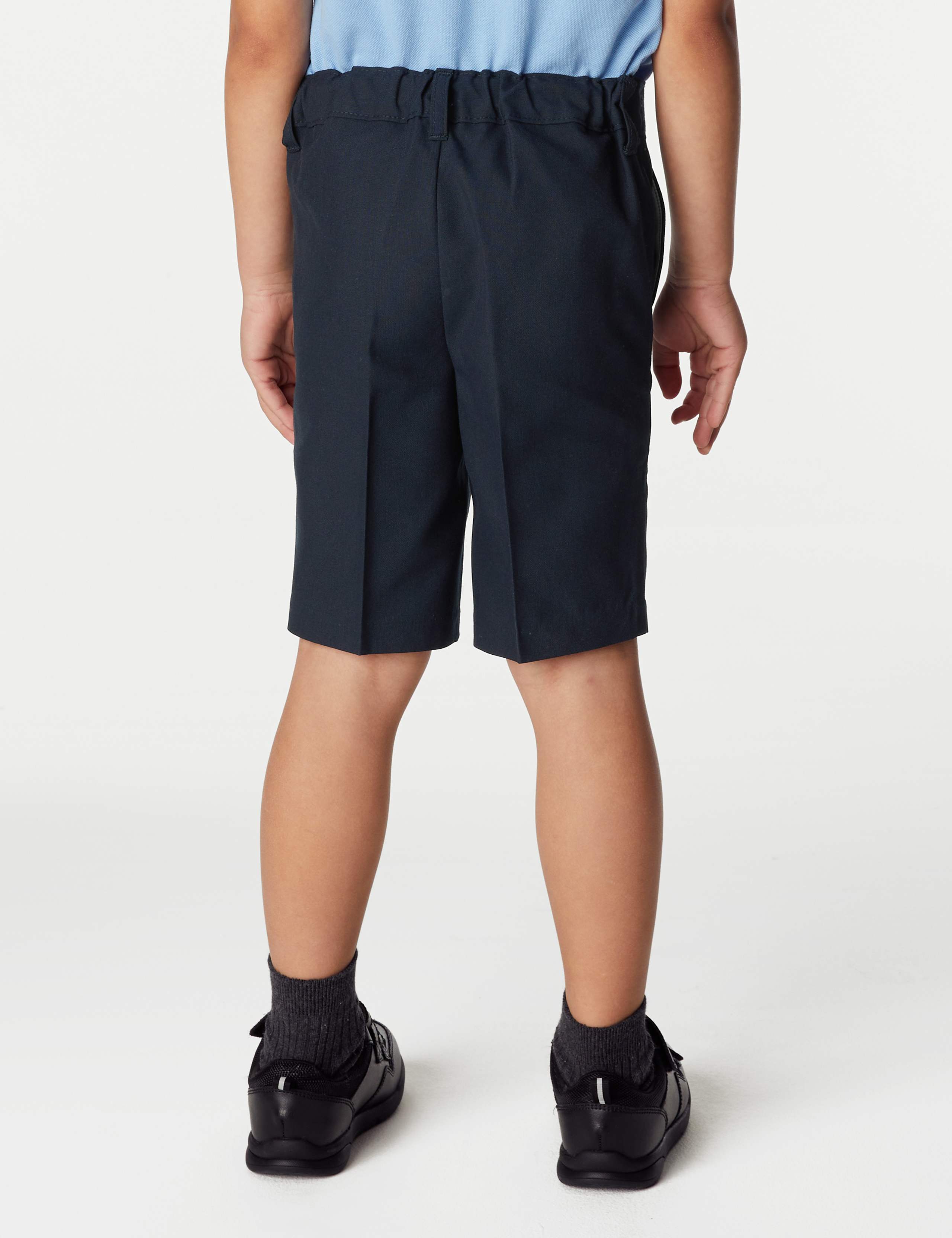 2pk Boys' Slim Leg School Shorts (2-14 Yrs) 3 of 4