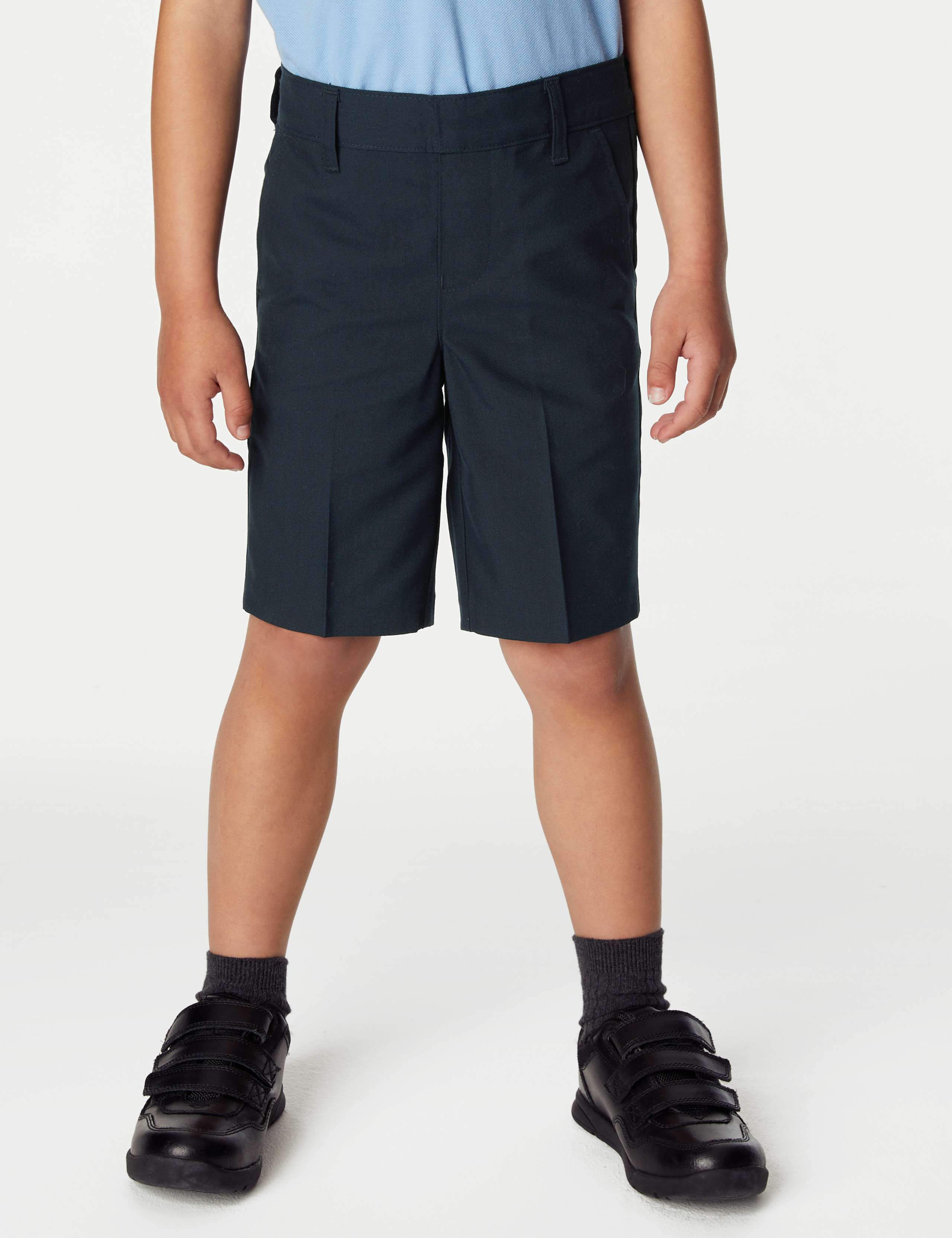 2pk Boys' Slim Leg School Shorts (2-14 Yrs) 4 of 4