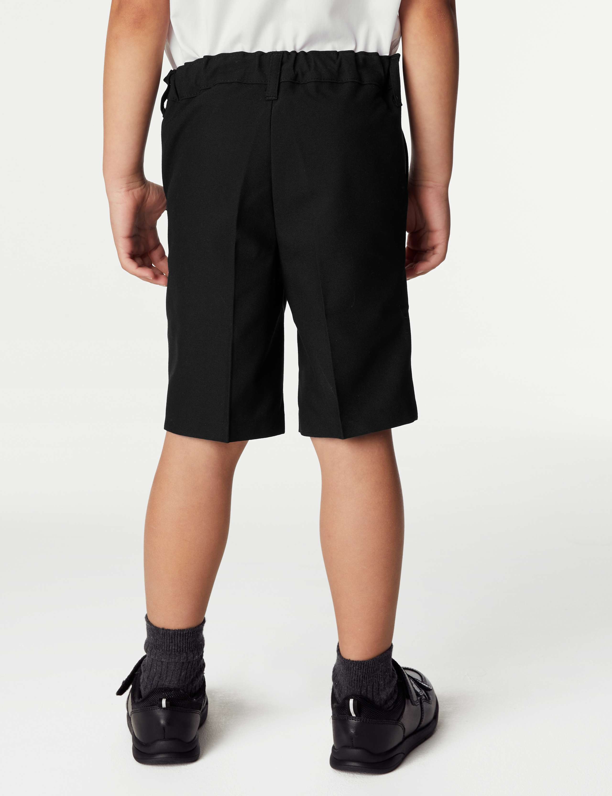 2 Pack Boys' Slim Leg School Shorts (2-14 Yrs) 4 of 4