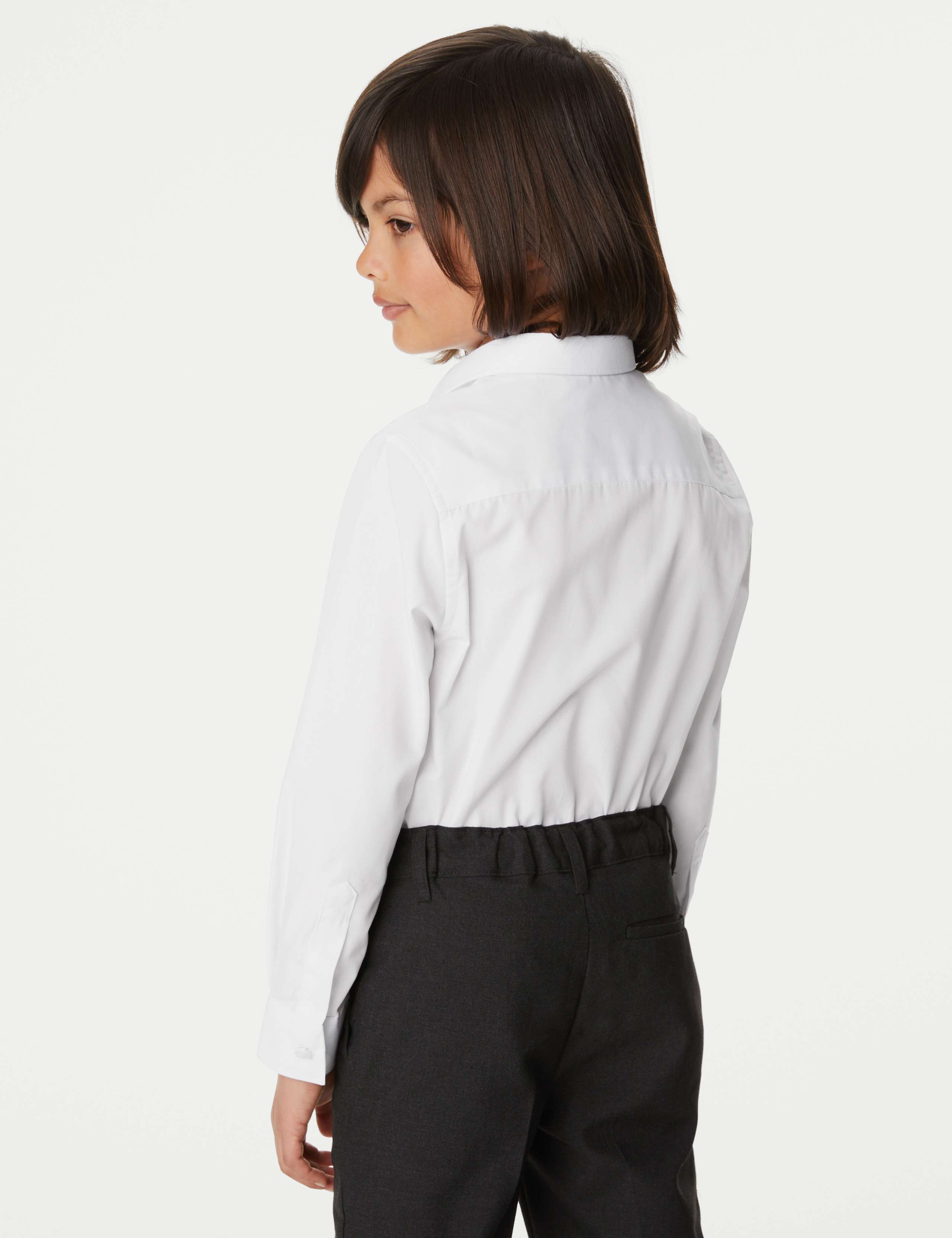 3 Pack Boys' Slim Fit Easy Iron School Shirts (2-16 Yrs) 5 of 6