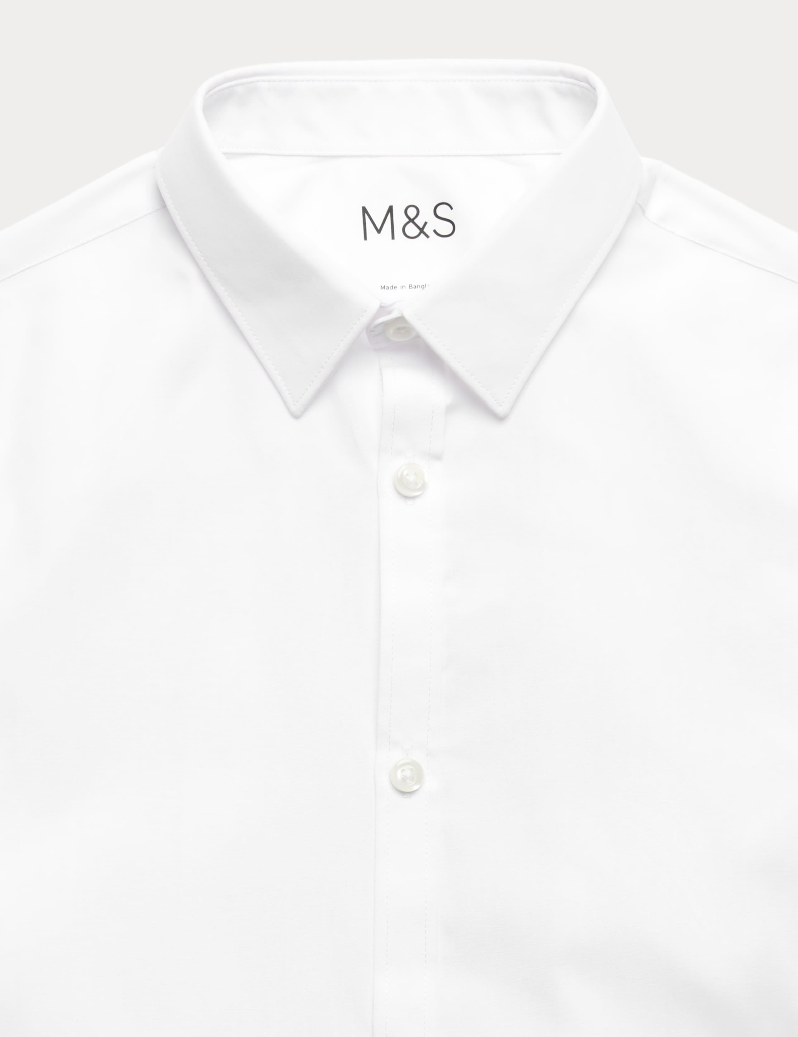 3 Pack Boys' Slim Fit Easy Iron School Shirts (2-16 Yrs) 3 of 3