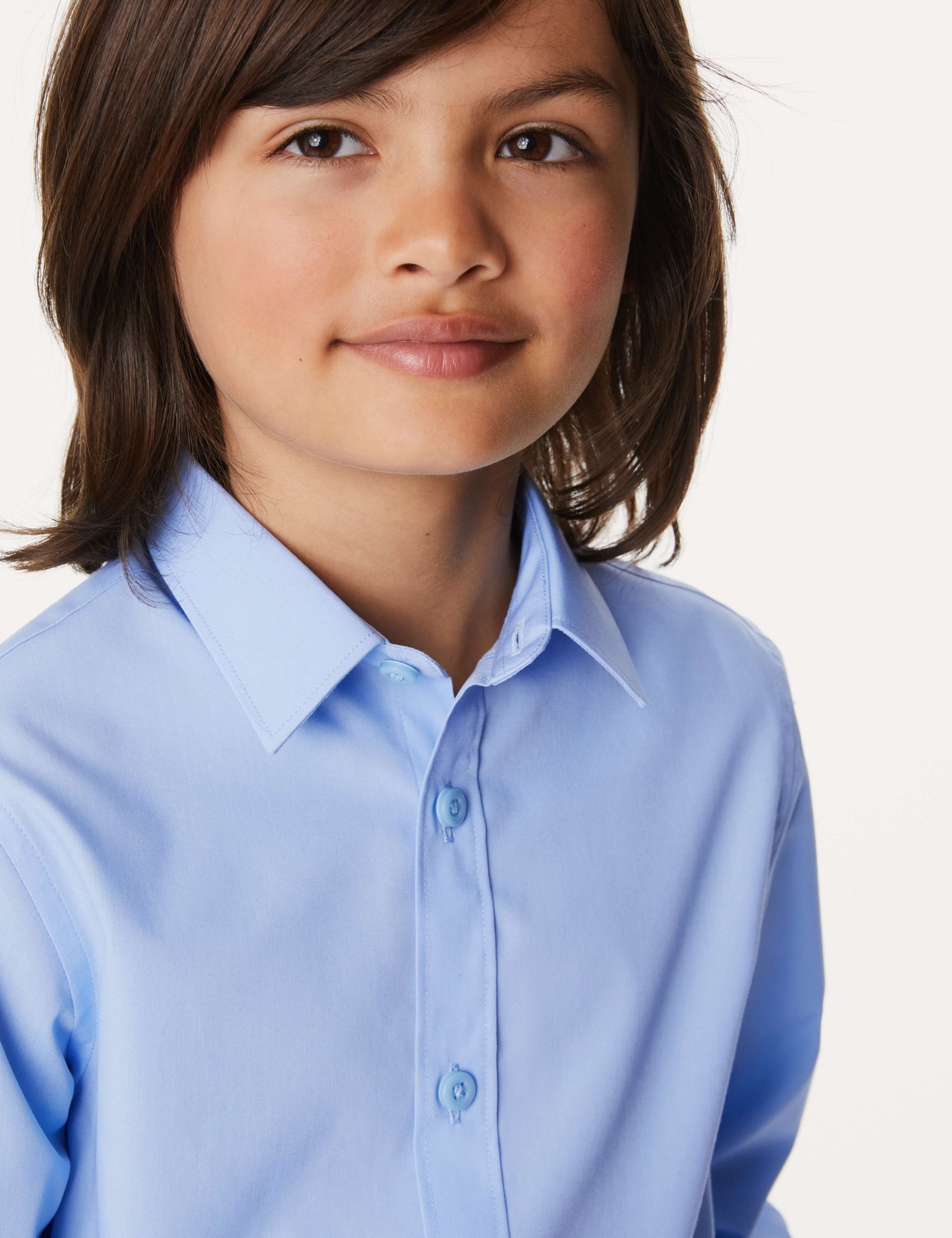 3pk Boys' Easy Iron School Shirts (2-16 Yrs) 4 of 6