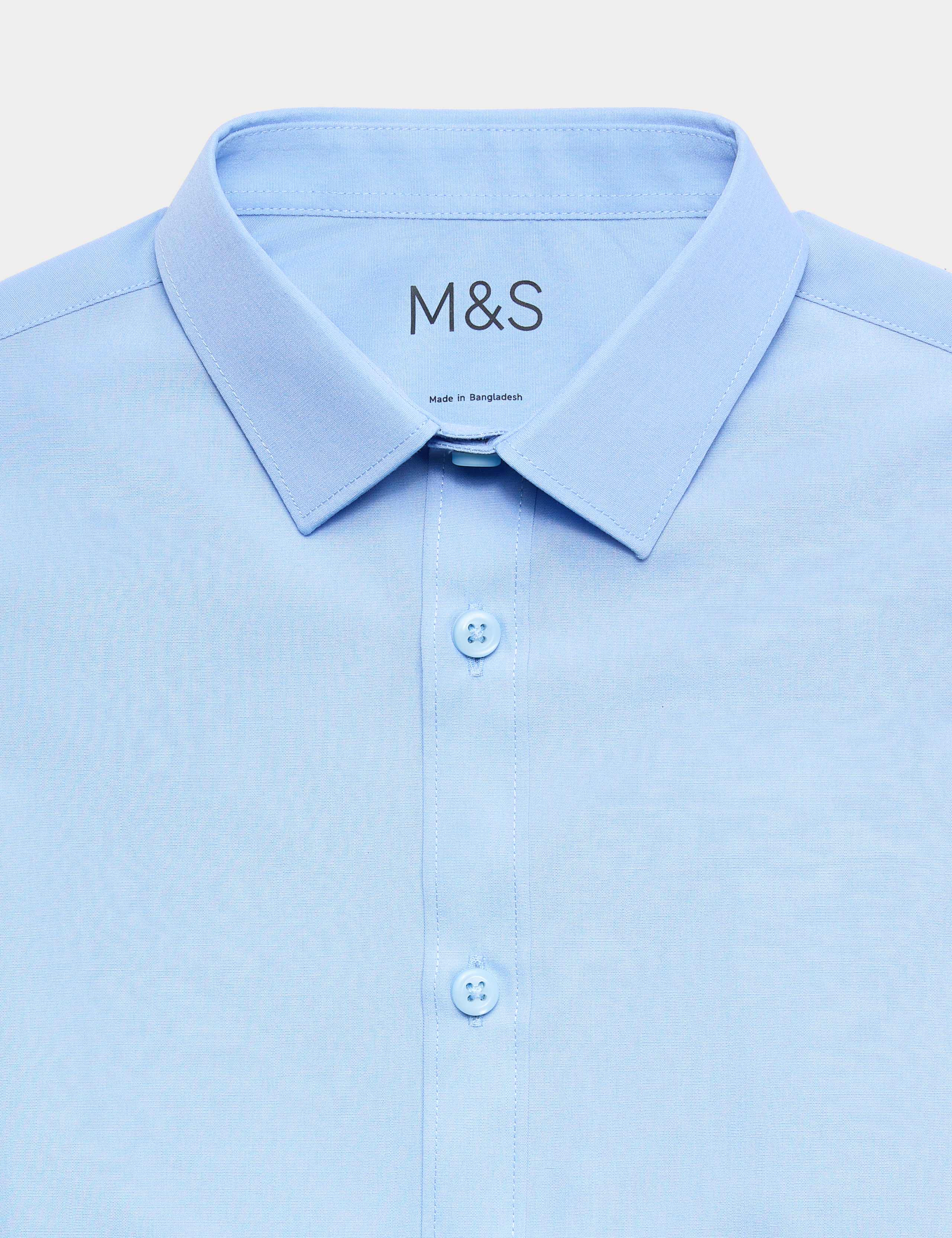3 Pack Boys' Easy Iron School Shirts (2-16 Yrs) 2 of 2