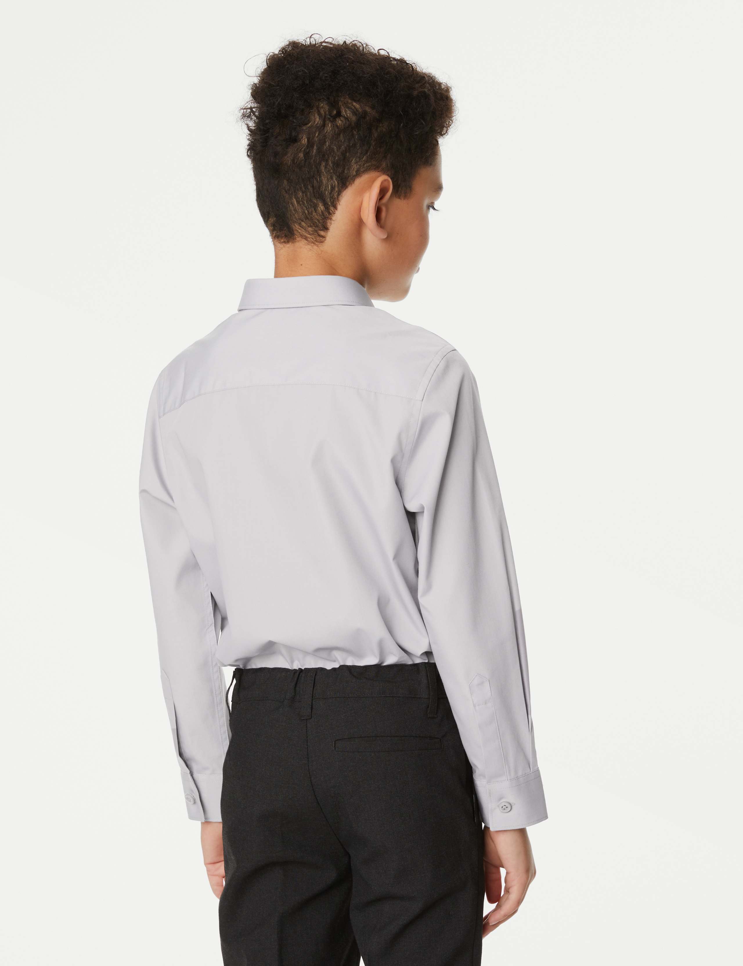3pk Boys' Easy Iron School Shirts (2-16 Yrs) 5 of 6