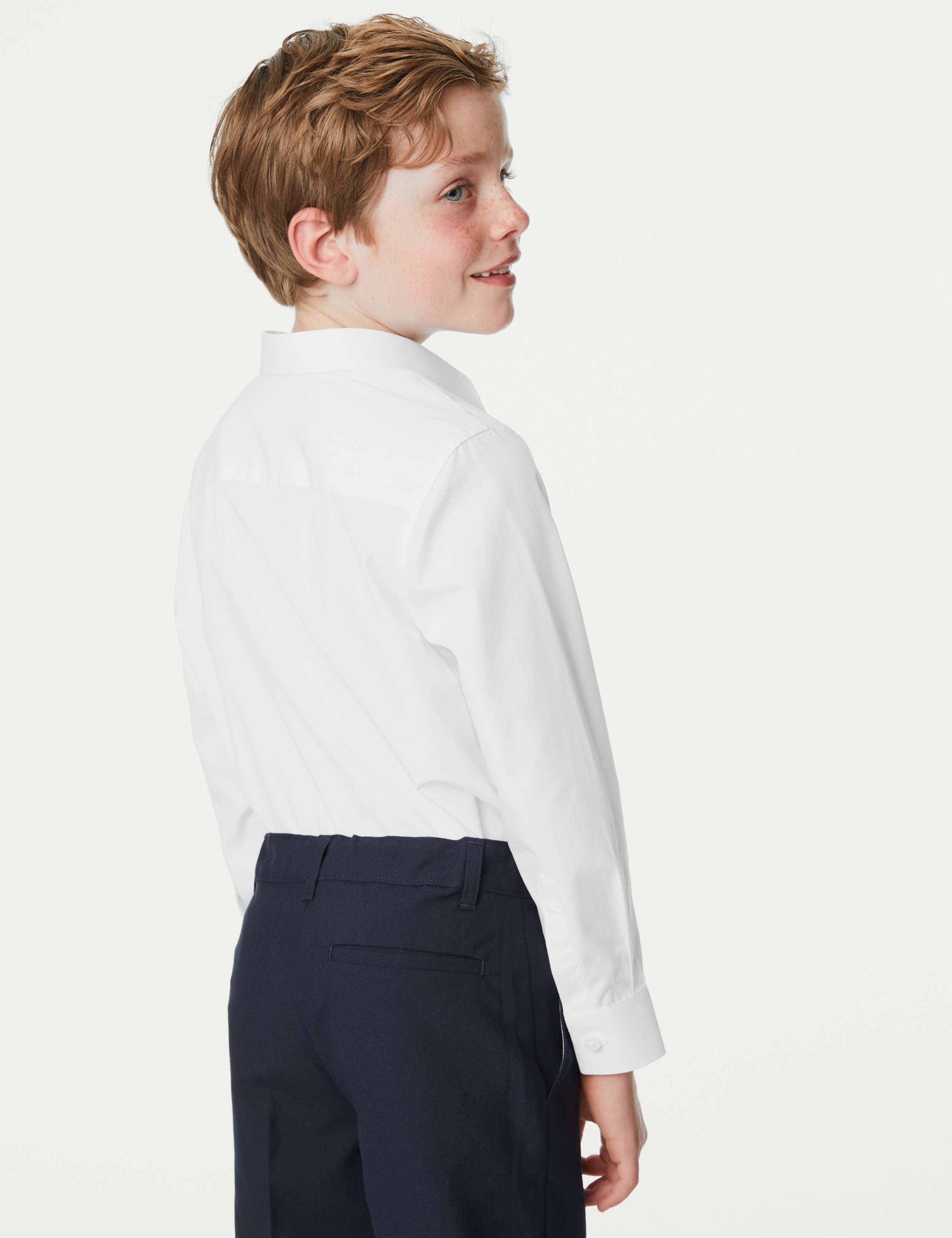 3 Pack Boys' Easy Iron School Shirts (2-16 Yrs) 5 of 6