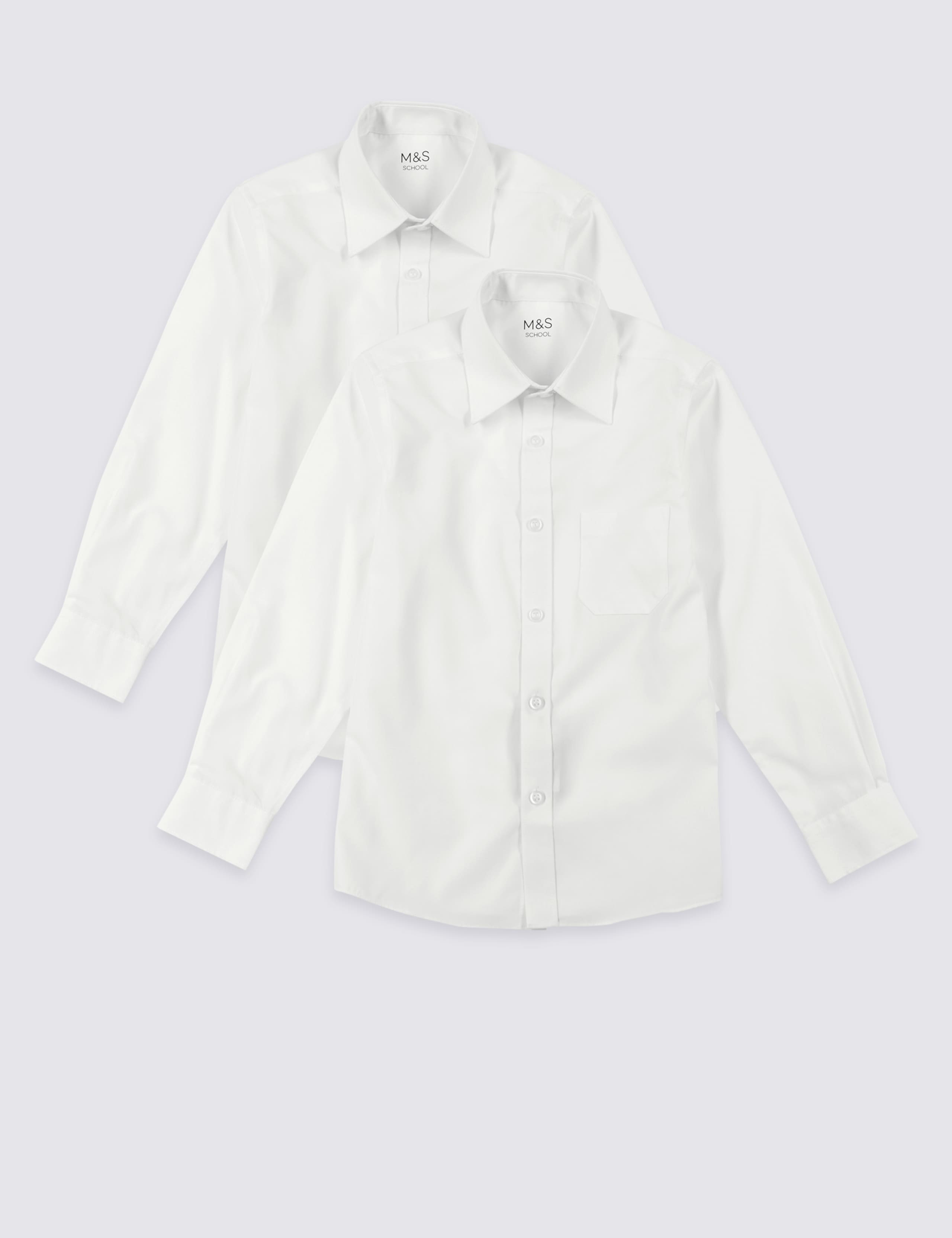 2 Pack Boys' Easy Dressing Non-Iron Shirts 1 of 4