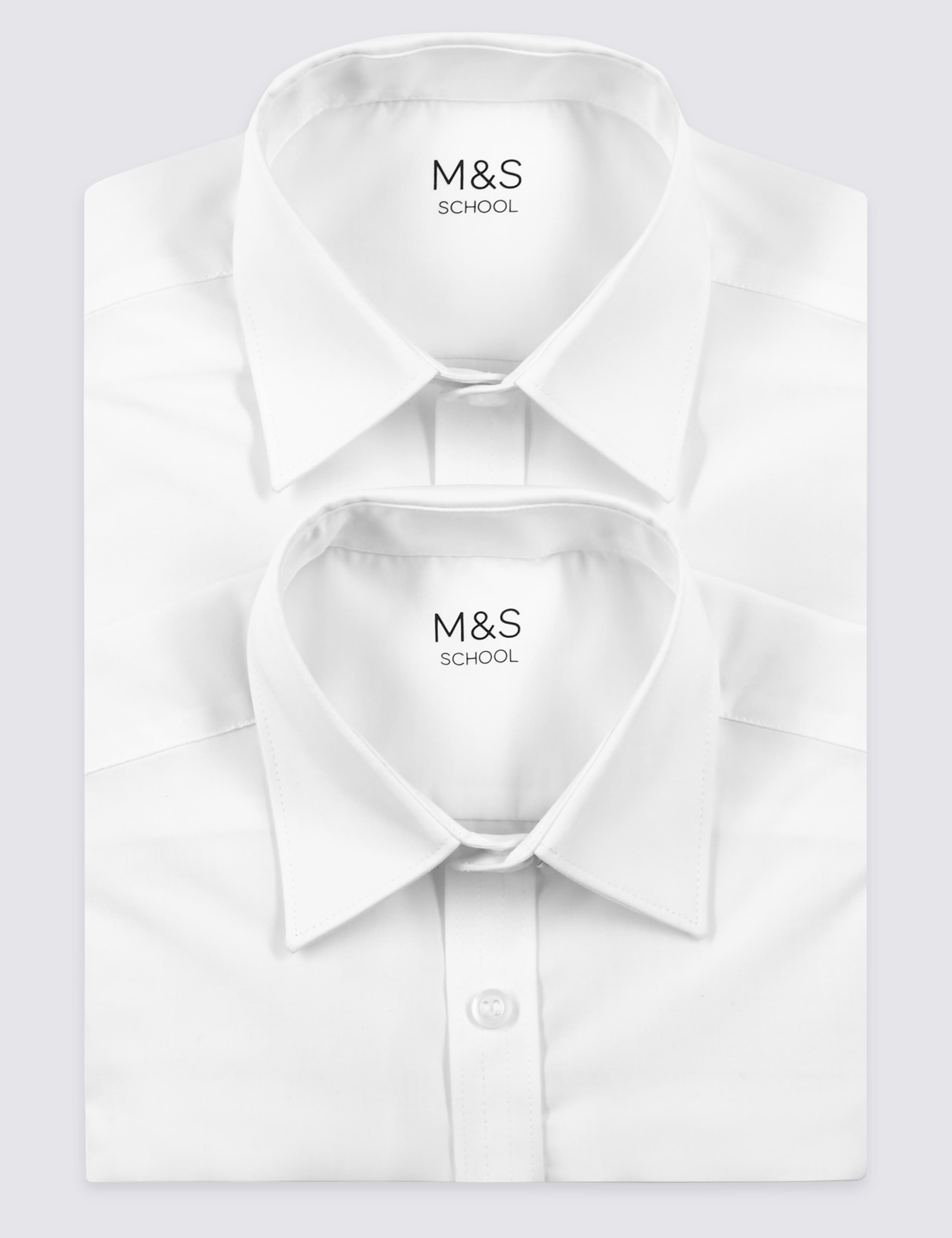 2 Pack Boys' Easy Dressing Non-Iron Shirts 4 of 4