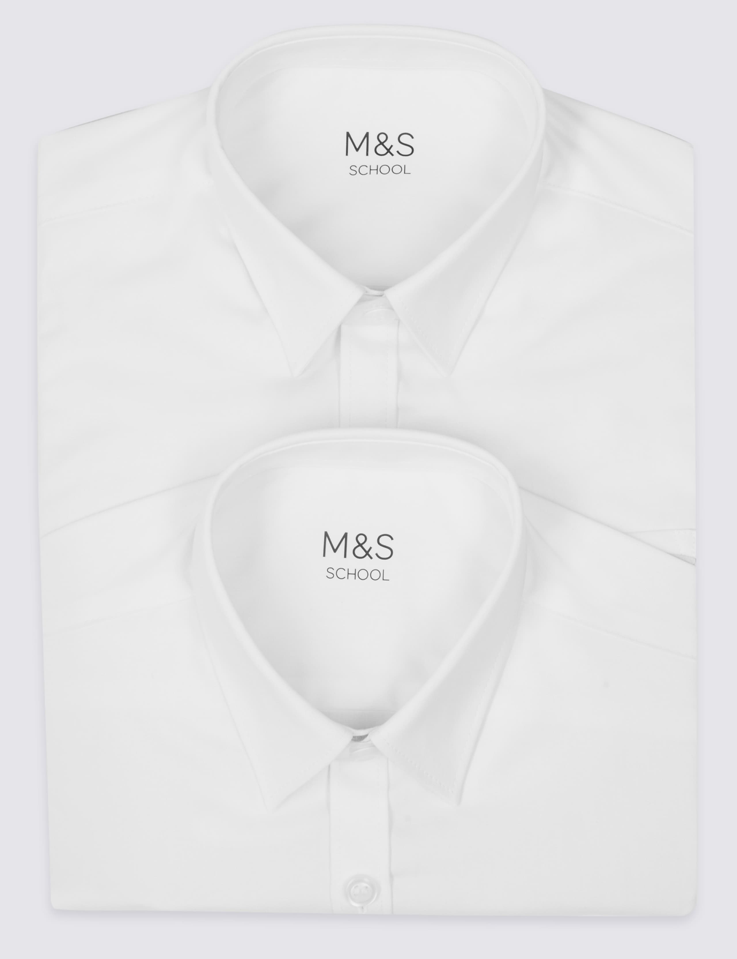 2 Pack Boys' Pure Cotton Slim Fit Shirts 4 of 4