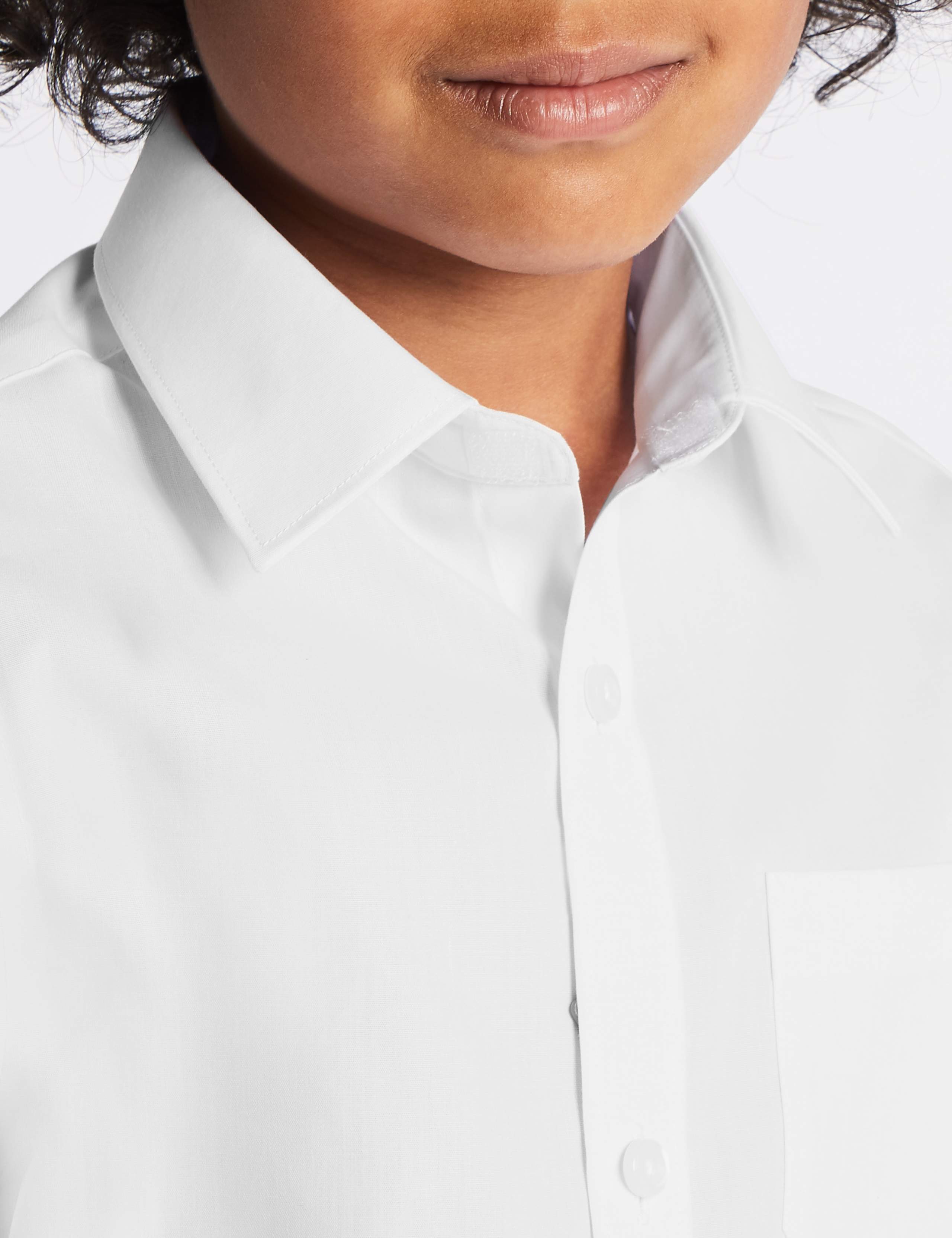 2pk Boys' Long Length Non-Iron School Shirts 4 of 5