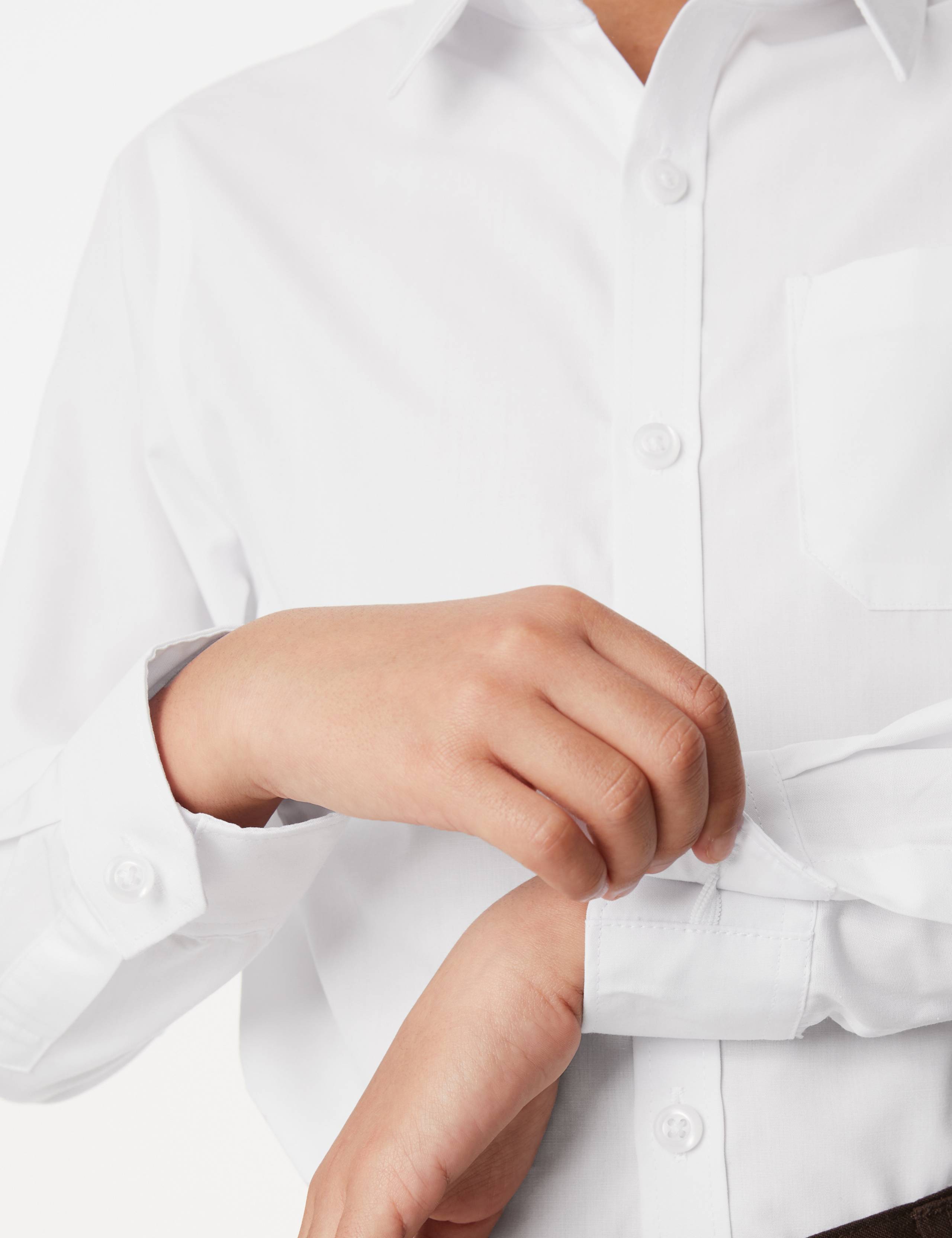 2 Pack Boys' Slim Fit Non-Iron School Shirts (2-18 Yrs) 5 of 7