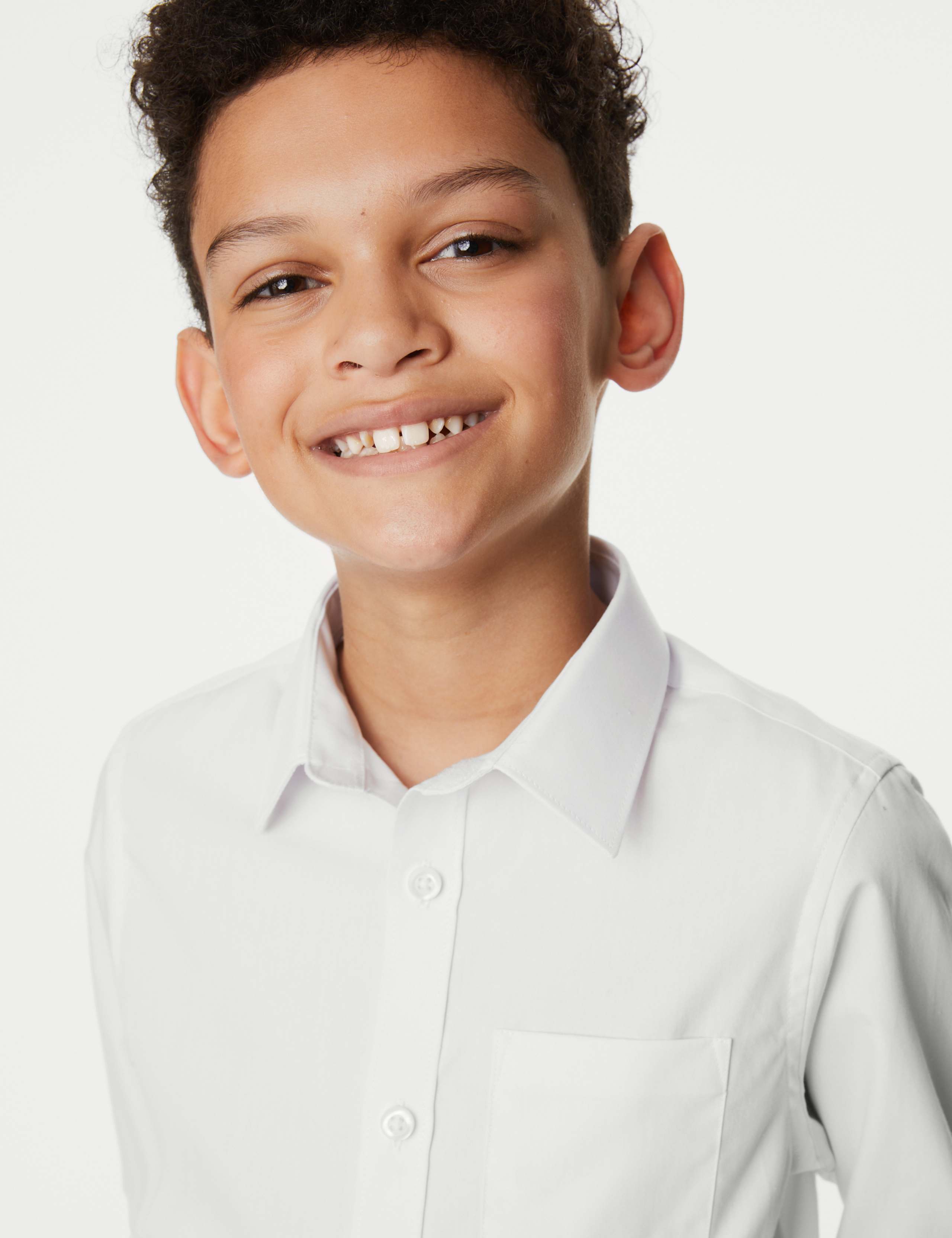 2pk Boys' Regular Fit Cotton School Shirts (2-18 Yrs) 4 of 7
