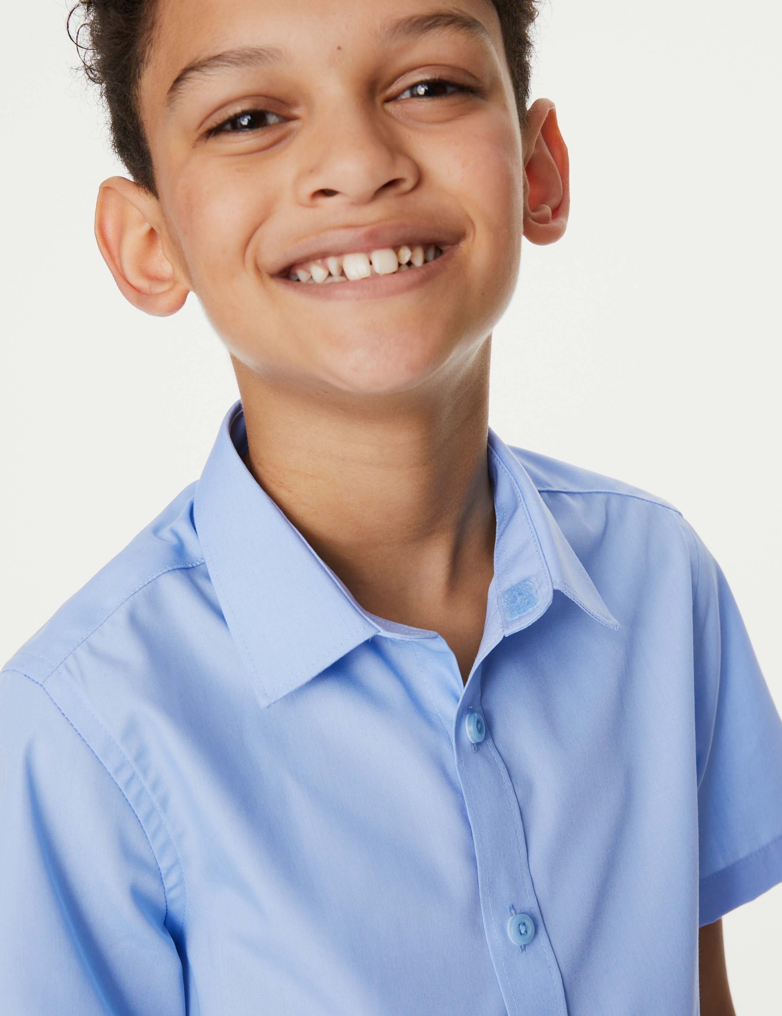 3pk Boys' Easy Iron School Shirts (2-16 Yrs) 3 of 4