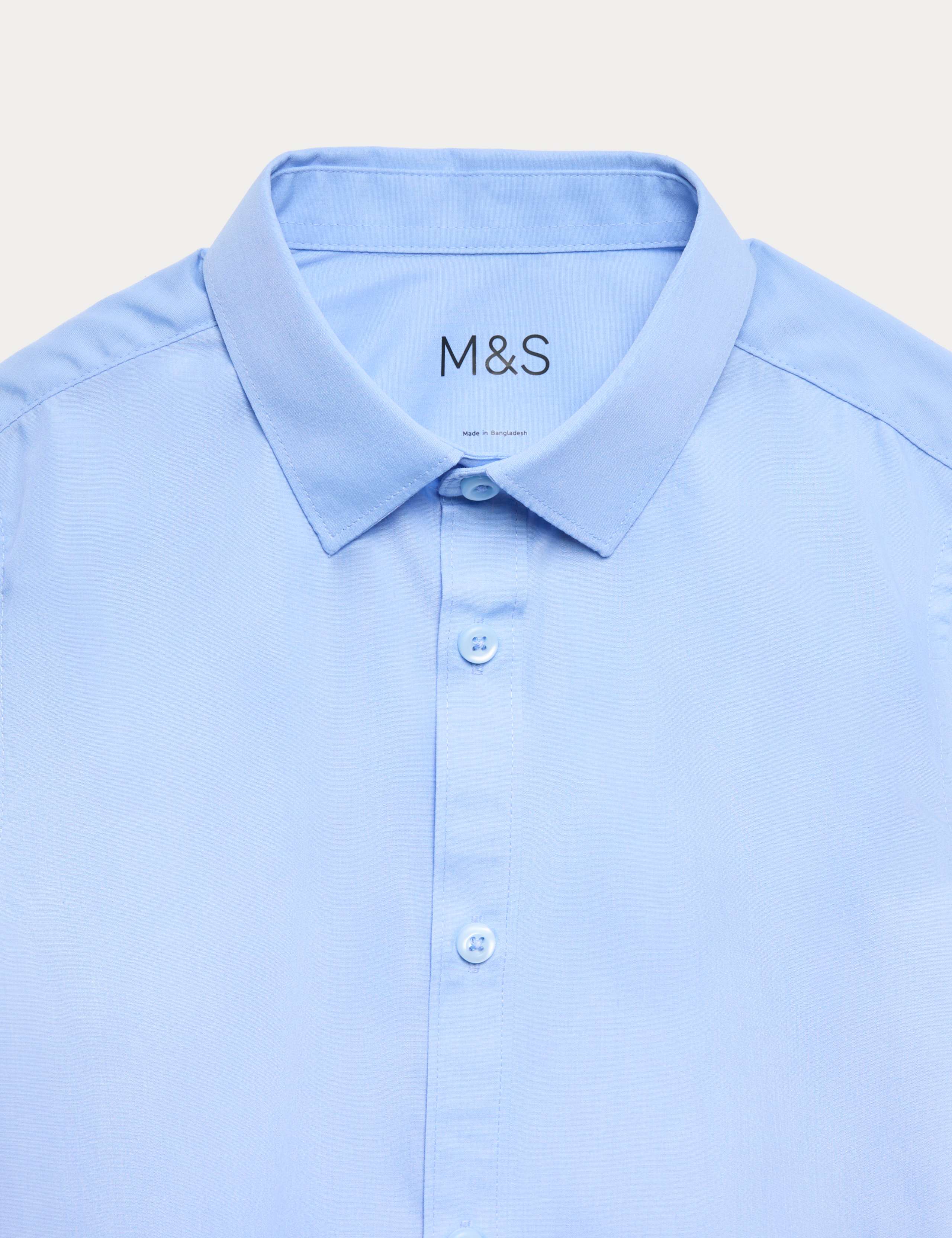 3 Pack Boys' Easy Iron School Shirts (2-16 Yrs) 2 of 2
