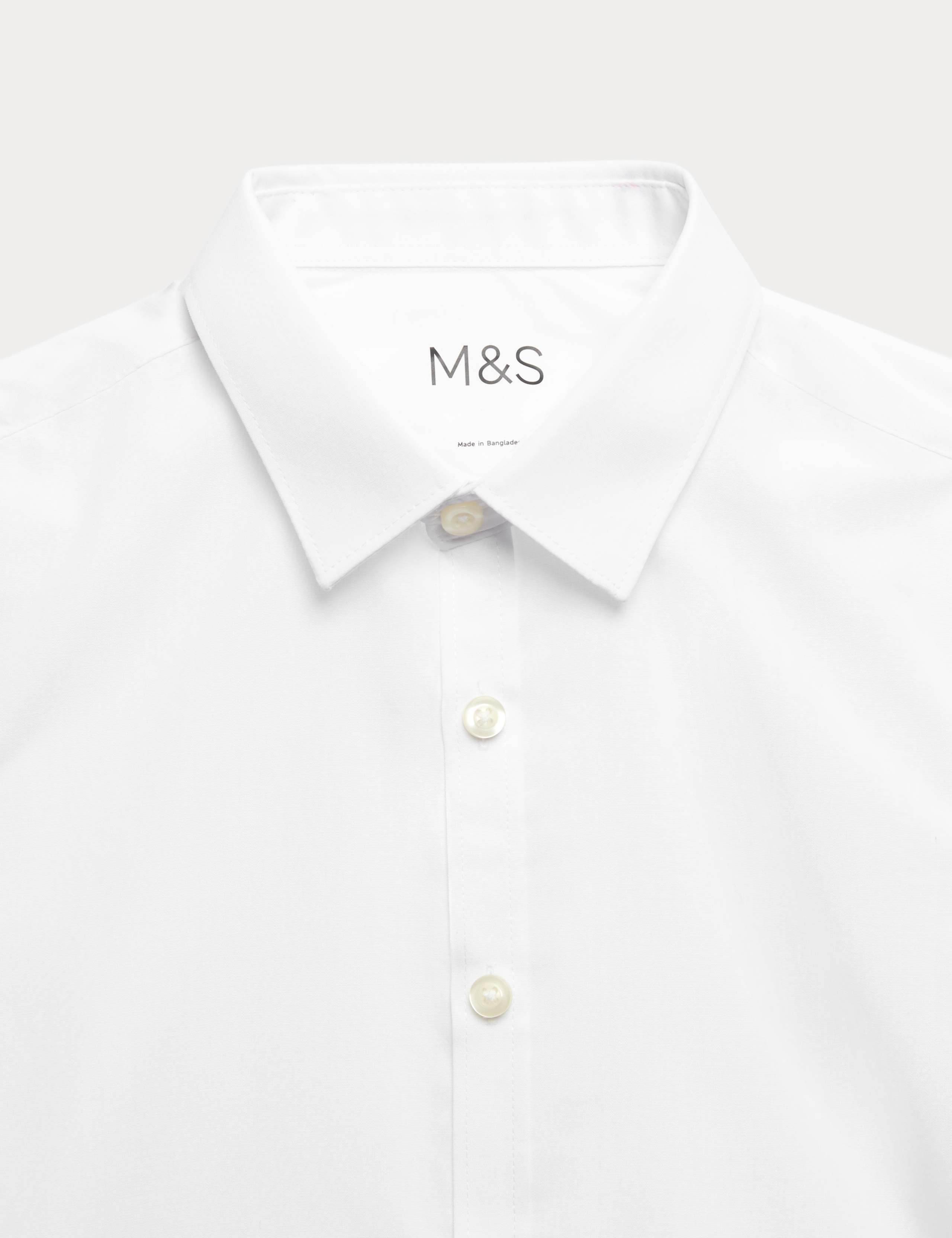 3 Pack Boys' Slim Easy Iron School Shirts (2-16 Yrs) 6 of 6