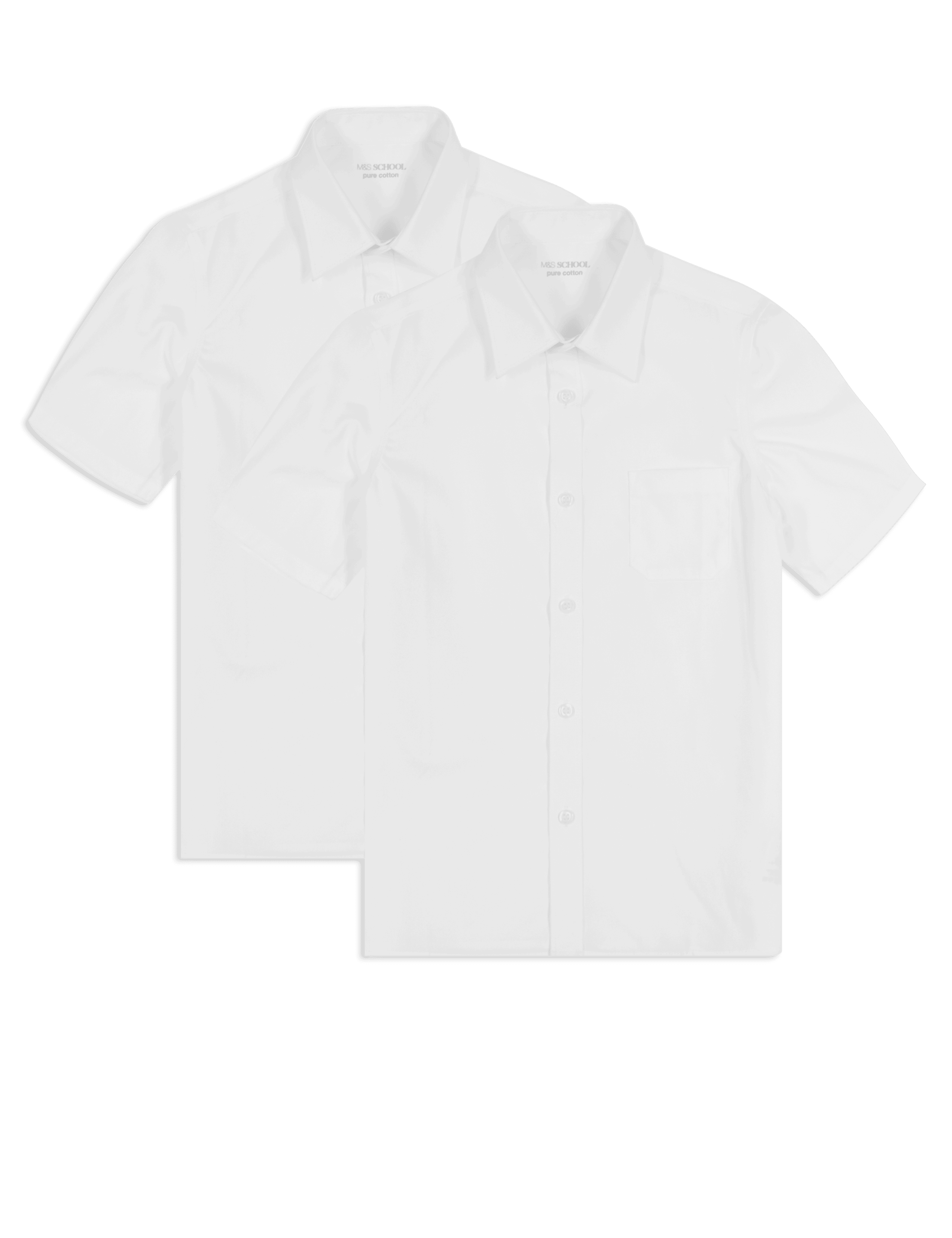 2 Pack Boys' Pure Cotton Shirts 2 of 7