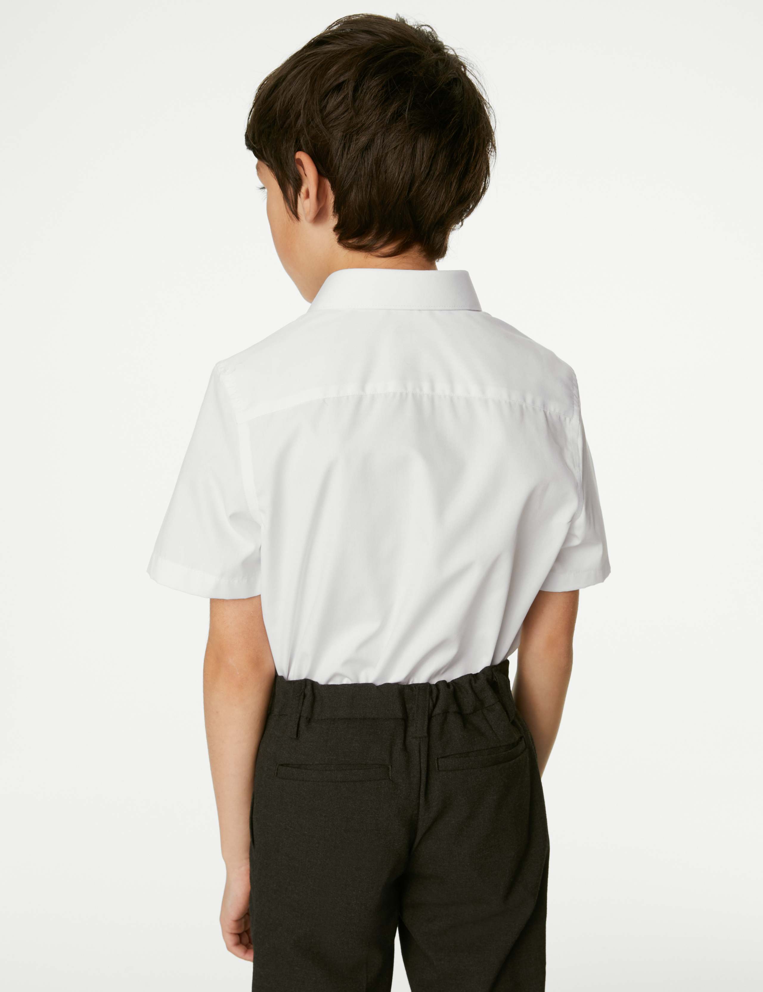 2 Pack Boys' Non-Iron School Shirts (2-18 Yrs) 5 of 7