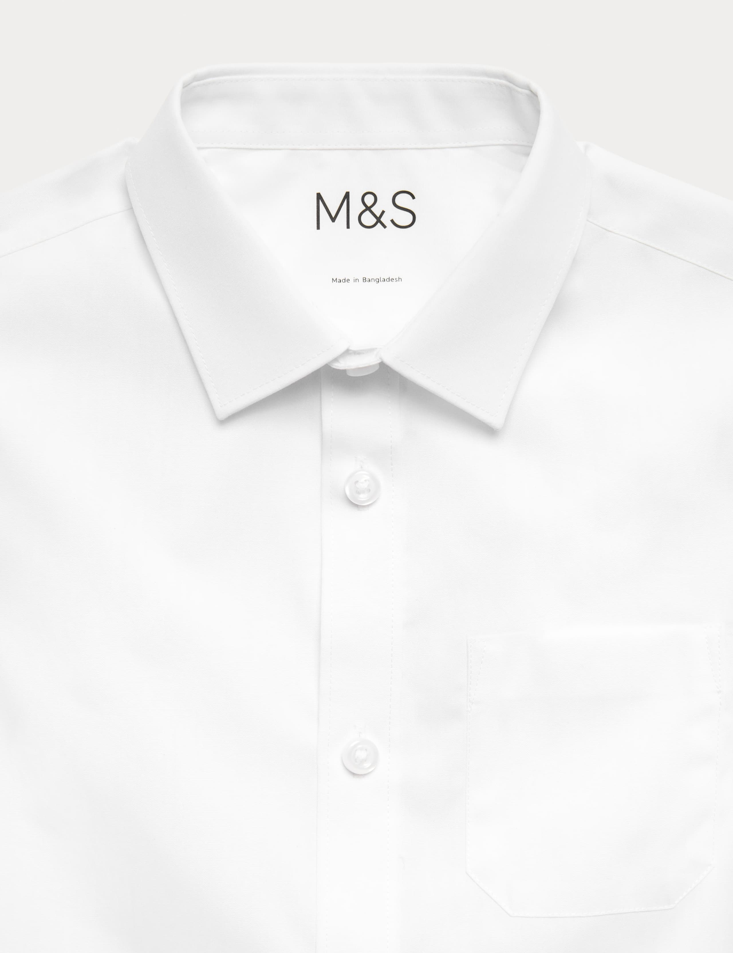 2 Pack Boys' Regular Fit Non Iron School Shirts 4 of 5