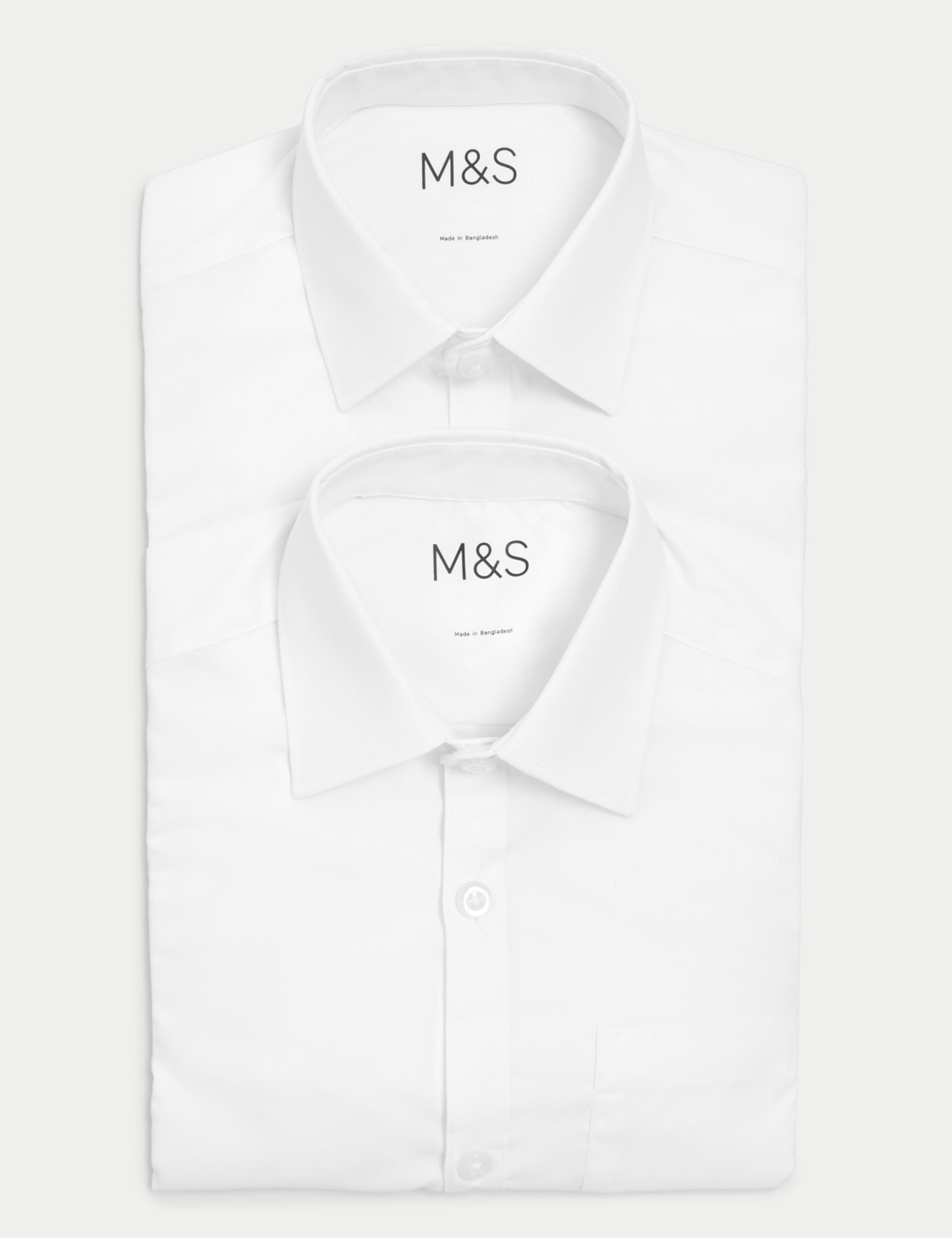 2pk Boys' Non-Iron School Shirts (2-18 Yrs) 6 of 7