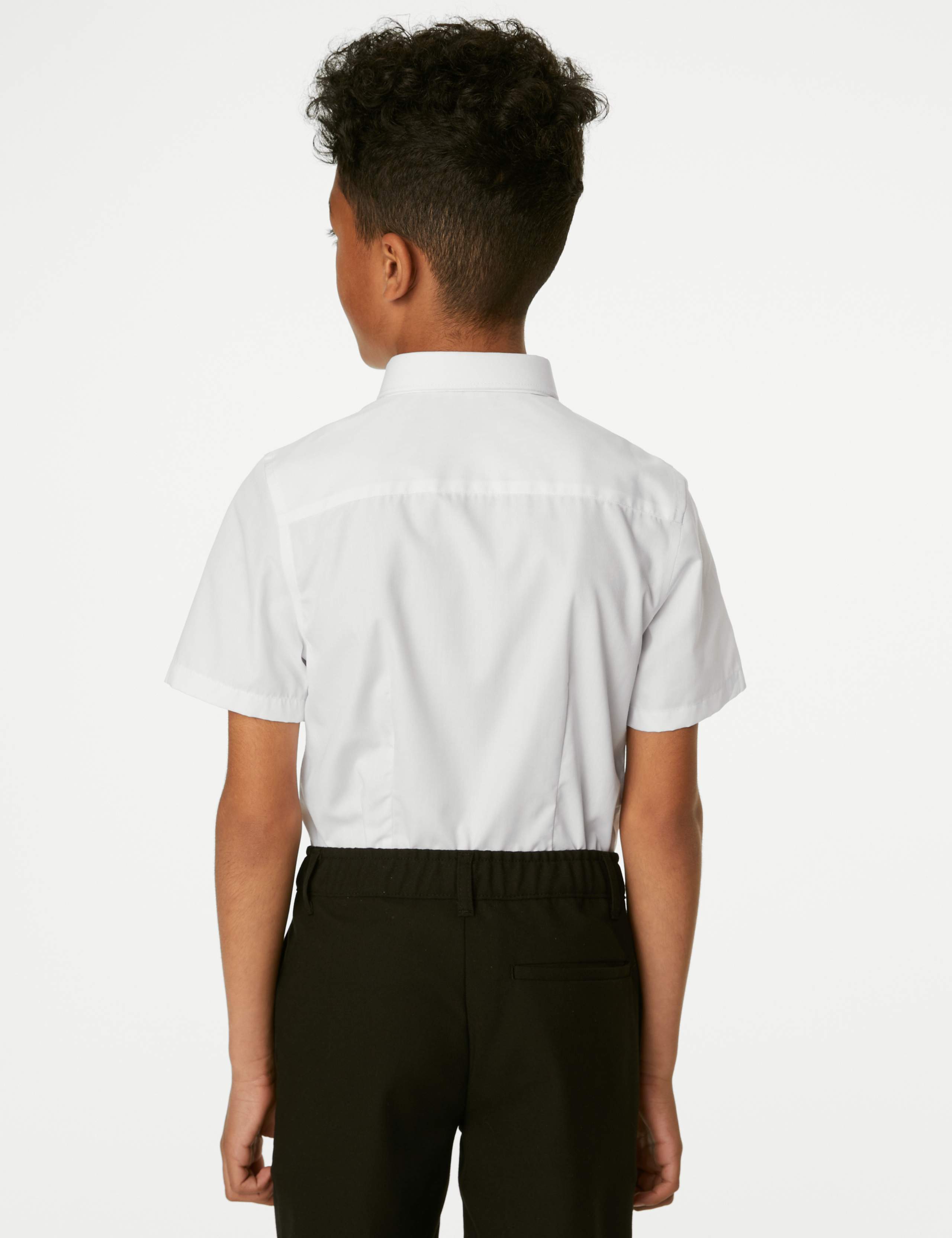 2 Pack Boys' Slim Fit Non-Iron School Shirts (2-18 Yrs) 5 of 5