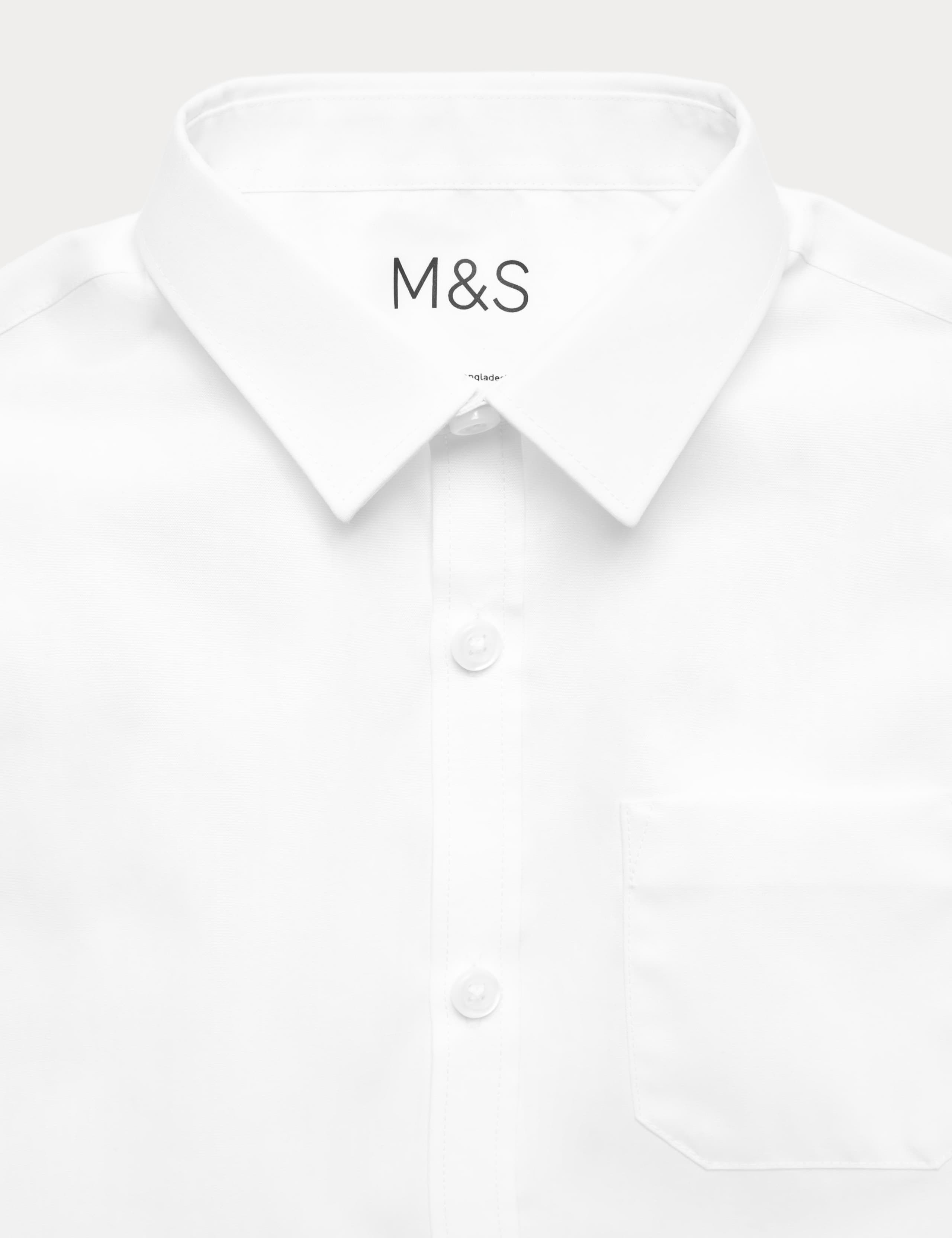 2 Pack Boys' Slim Fit Non-Iron School Shirts (2-18 Yrs) 3 of 3
