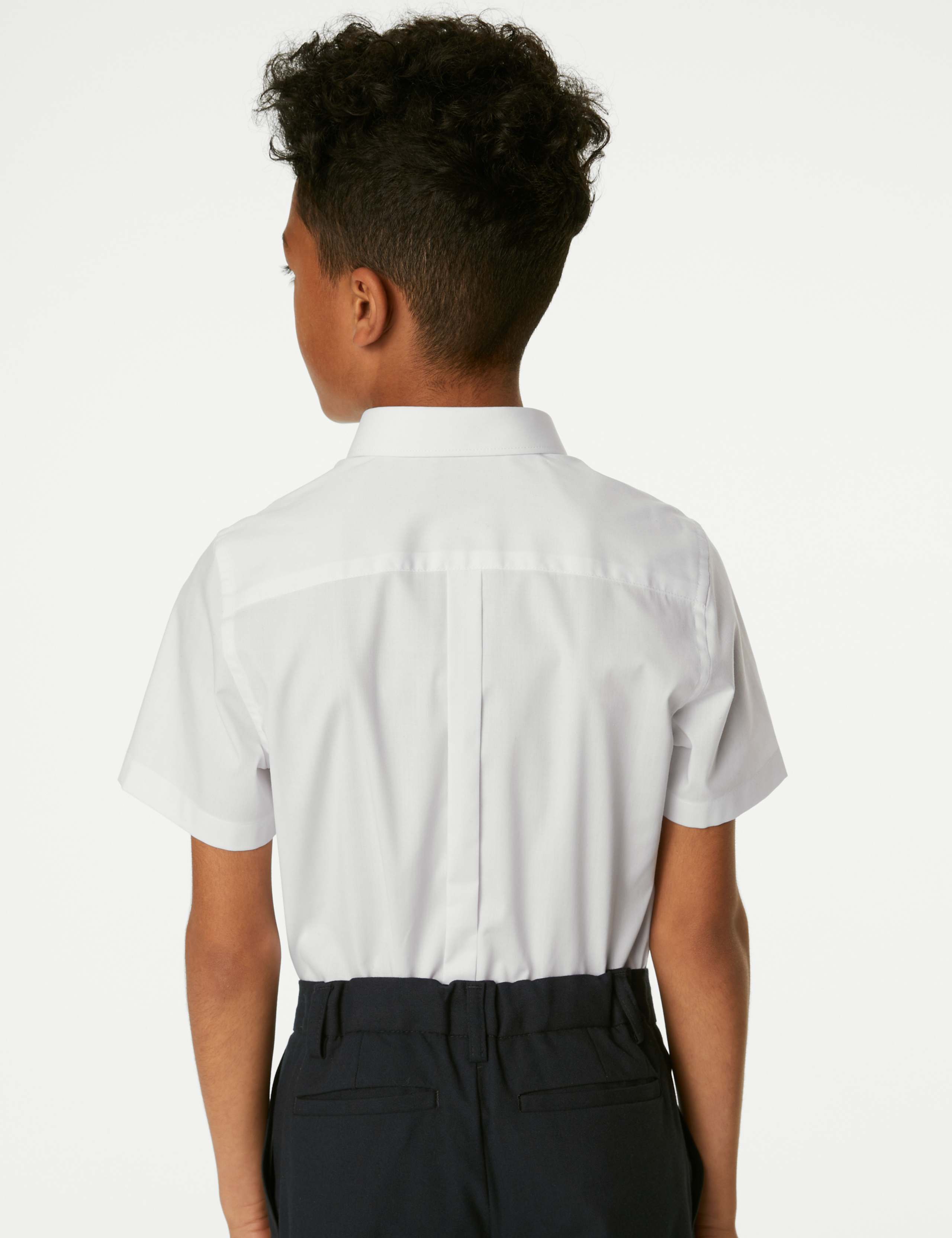 3pk Boys' Easy Dressing Easy Iron School Shirts (3-18 Yrs) 5 of 6
